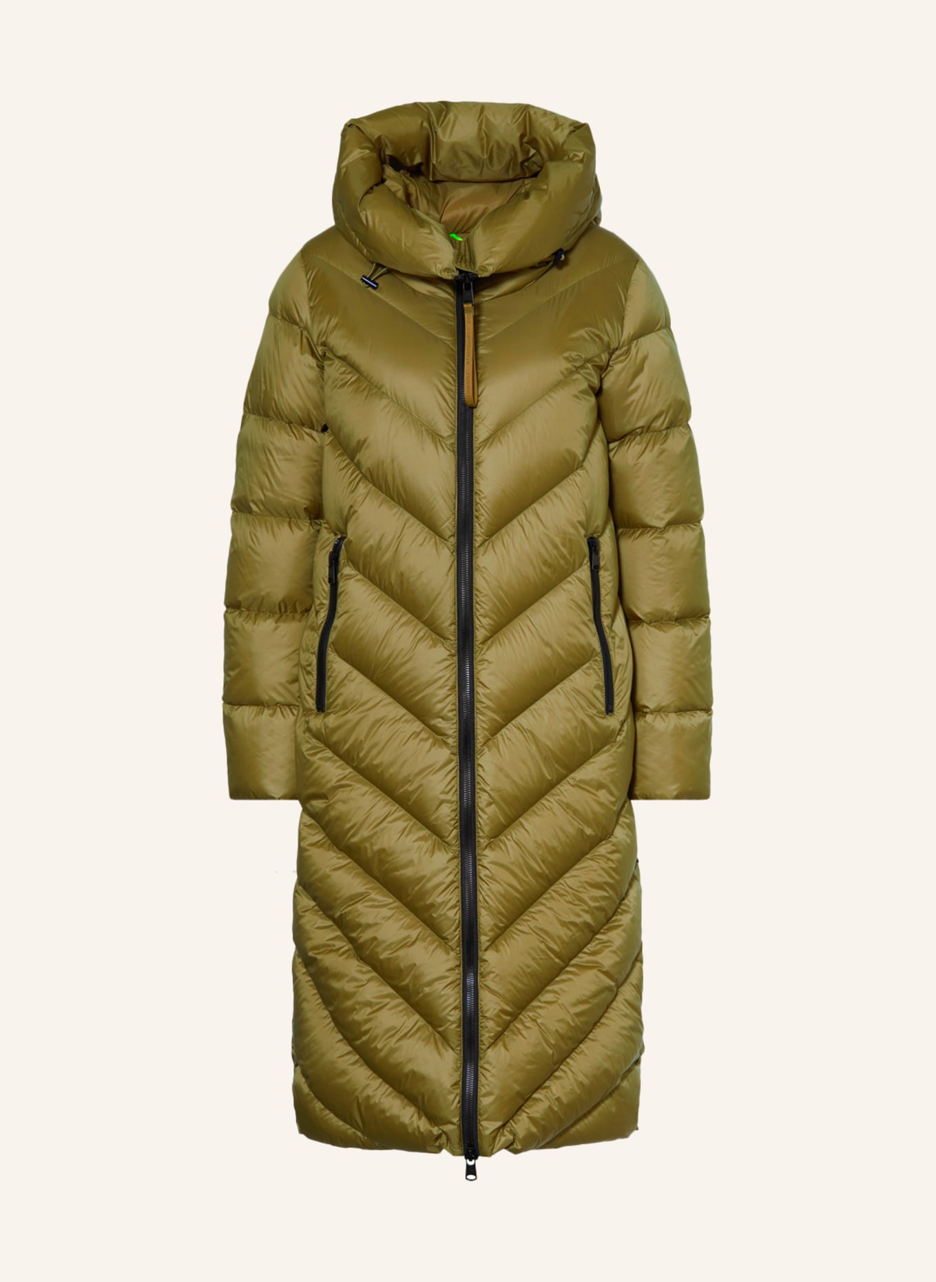 BEAUMONT Péřový kabát STELLE, Barva: OLIVOVÁ (Obrázek 1)