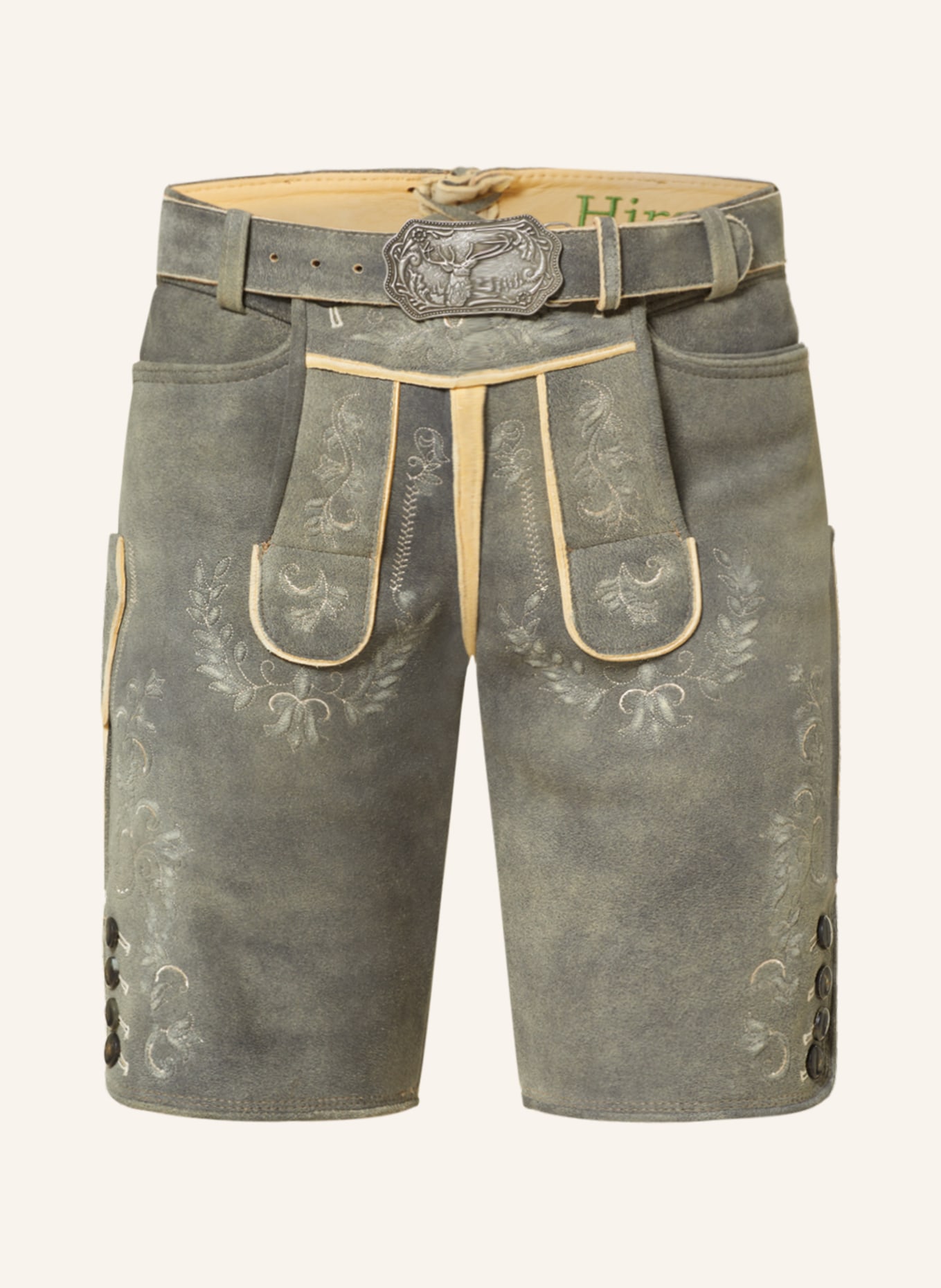 HIRSCHER Spodnie skórzane LUGANO, Kolor: SZARY (Obrazek 1)