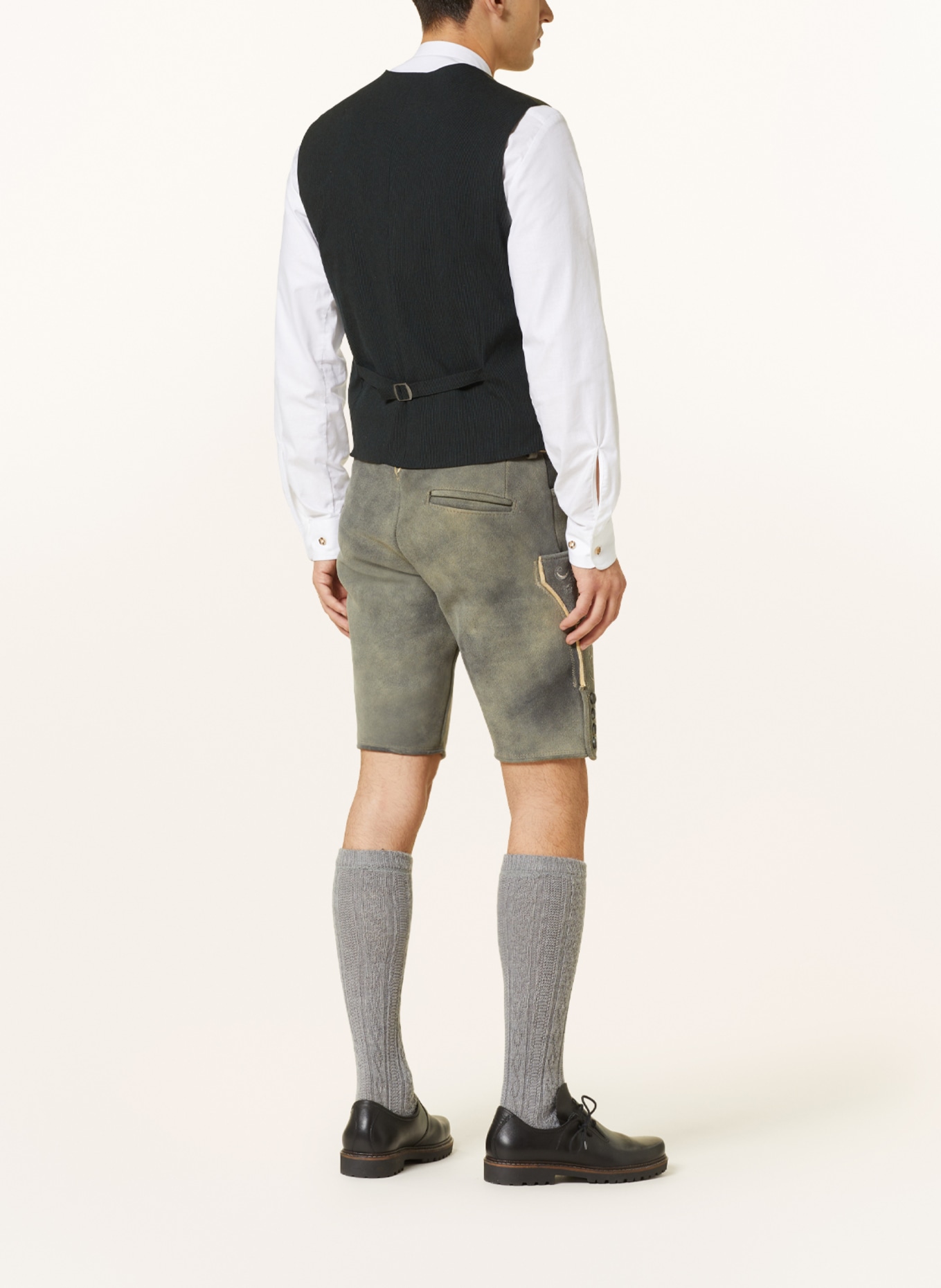 HIRSCHER Spodnie skórzane LUGANO, Kolor: SZARY (Obrazek 3)
