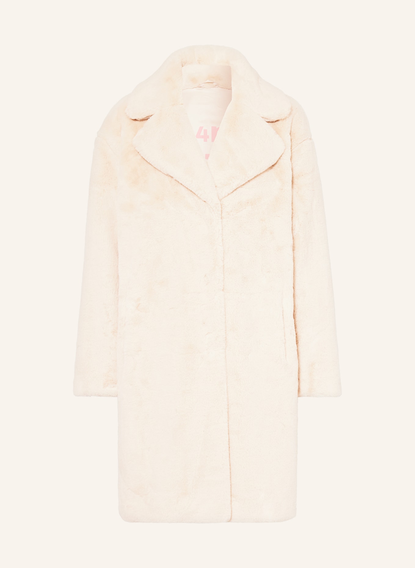 Grace Teddy coat, Color: CREAM (Image 1)