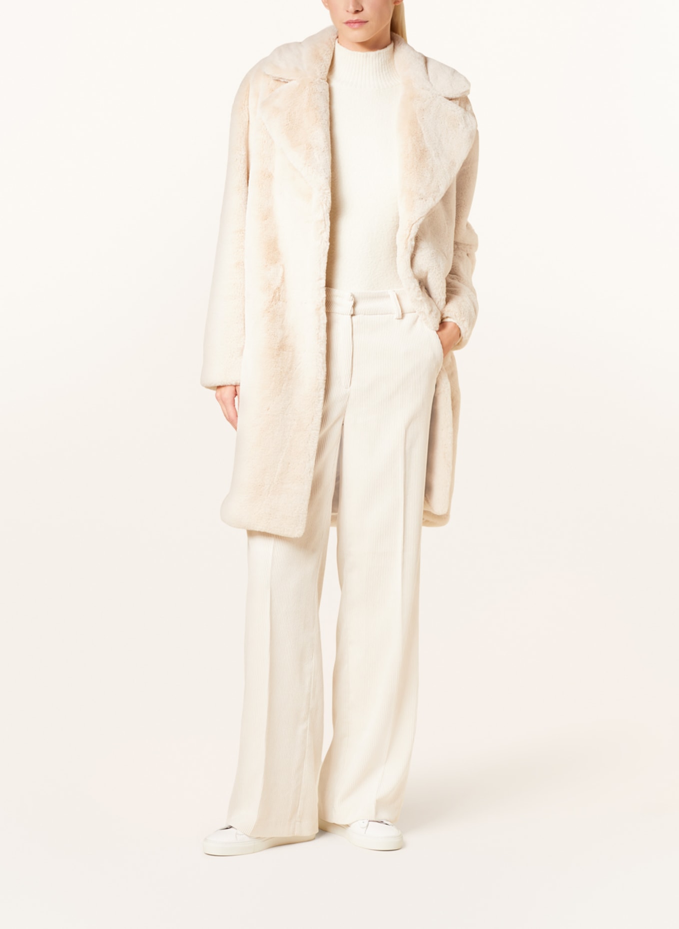 Grace Teddy coat, Color: CREAM (Image 2)