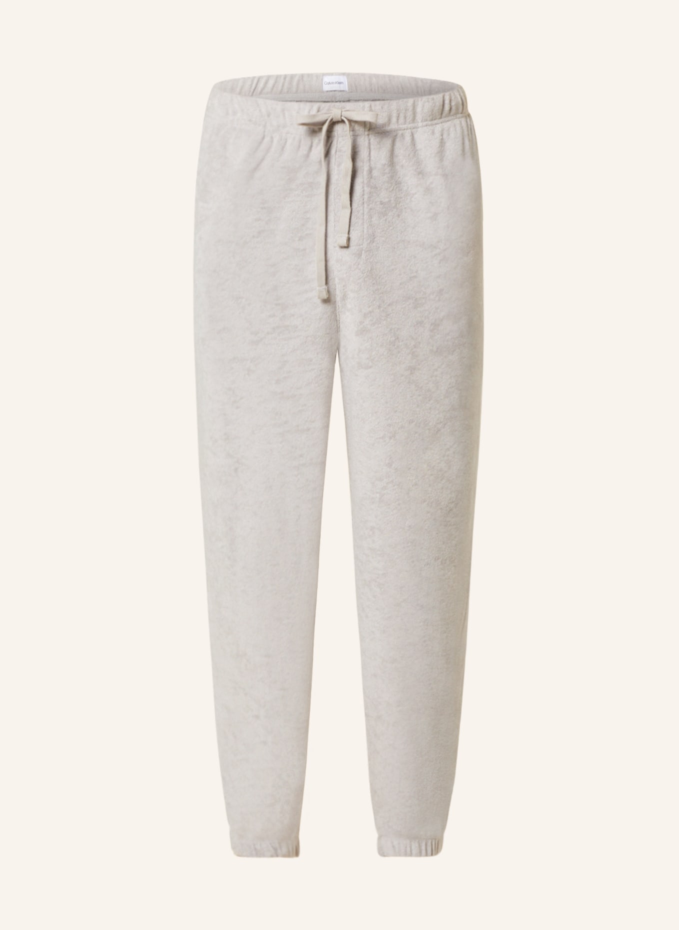 Calvin Klein Lounge pants made of terry cloth, Color: LIGHT GRAY (Image 1)