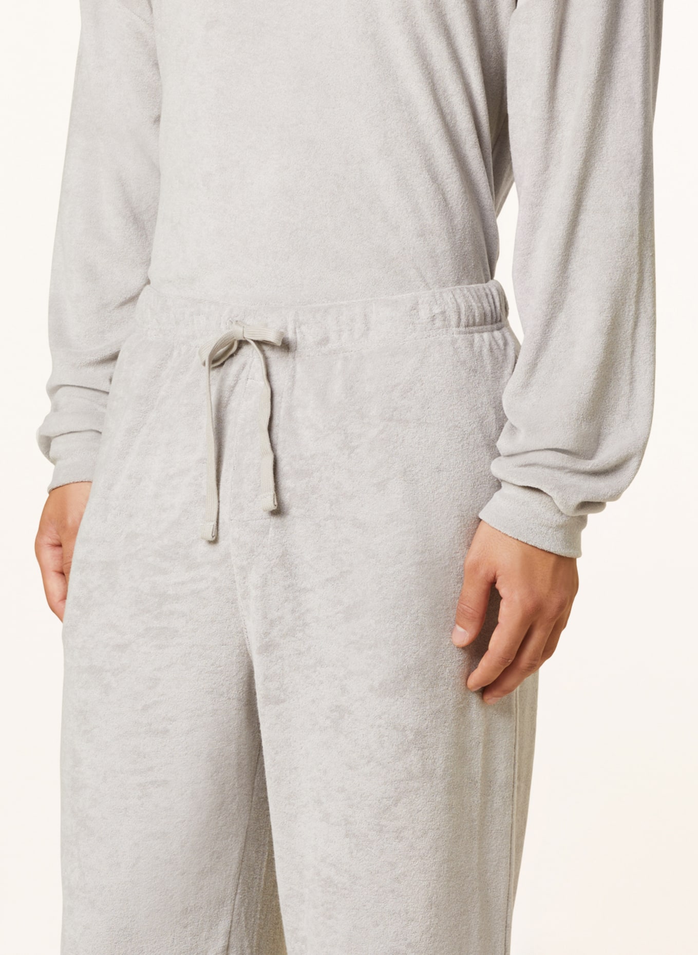 Calvin Klein Spodnie rekreacyjne z materiału frotte, Kolor: JASNOCZARY (Obrazek 5)