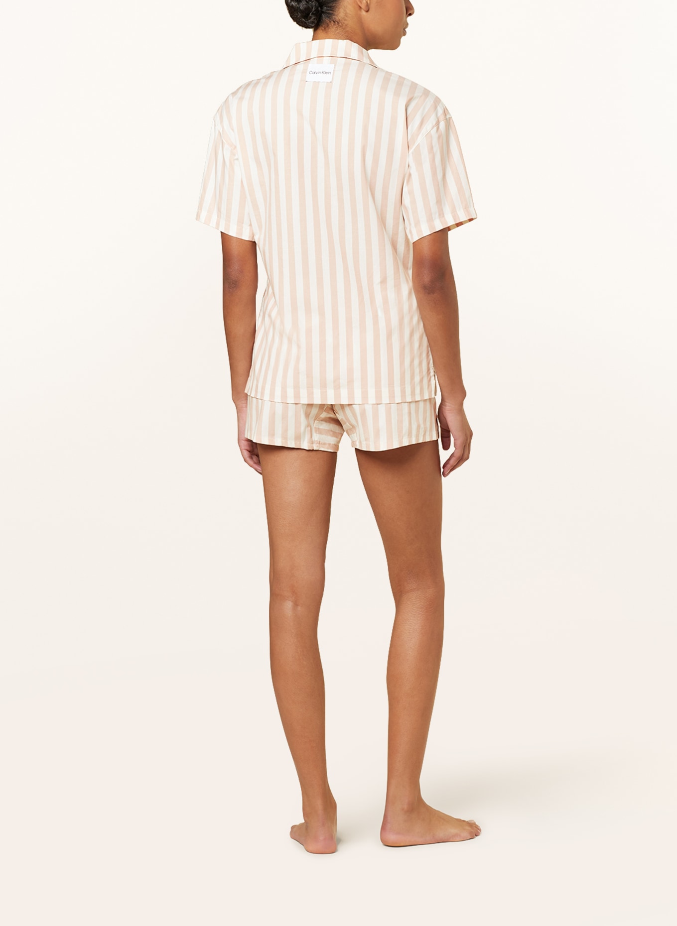 Calvin Klein Shorty pajamas PURE COTTON, Color: PINK/ WHITE (Image 3)