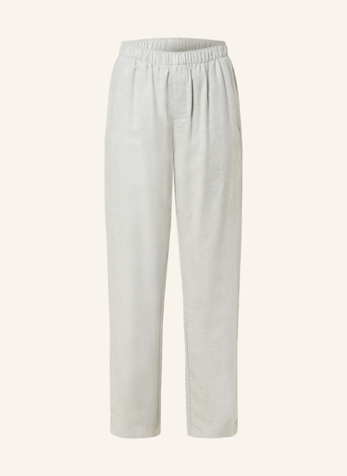 Calvin Klein Spodnie od piżamy PURE FLANELL z flaneli, Kolor: SZARY (Obrazek 1)