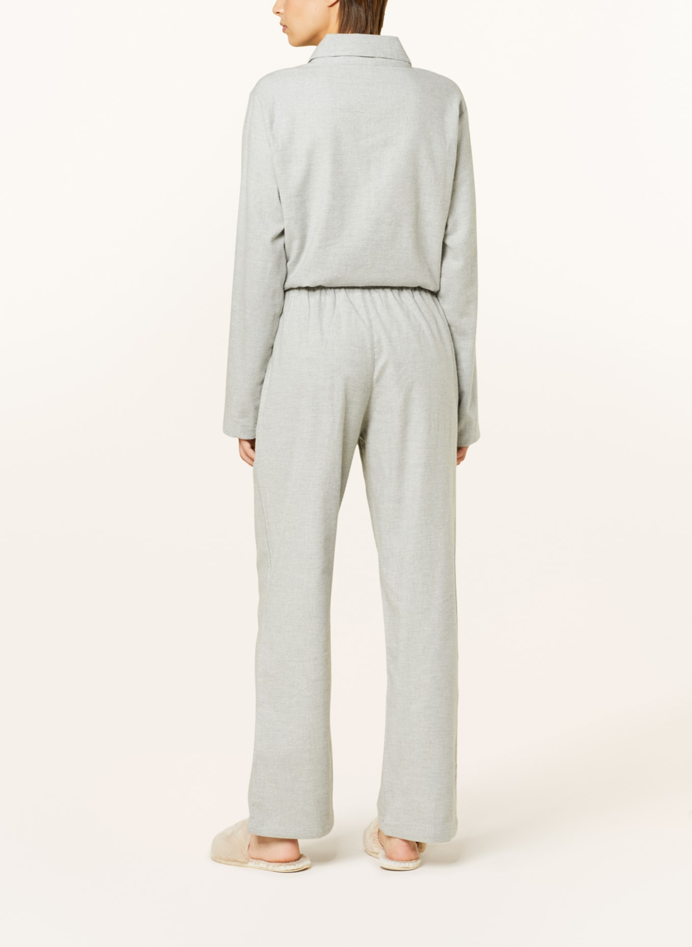 Calvin Klein Spodnie od piżamy PURE FLANELL z flaneli, Kolor: SZARY (Obrazek 3)
