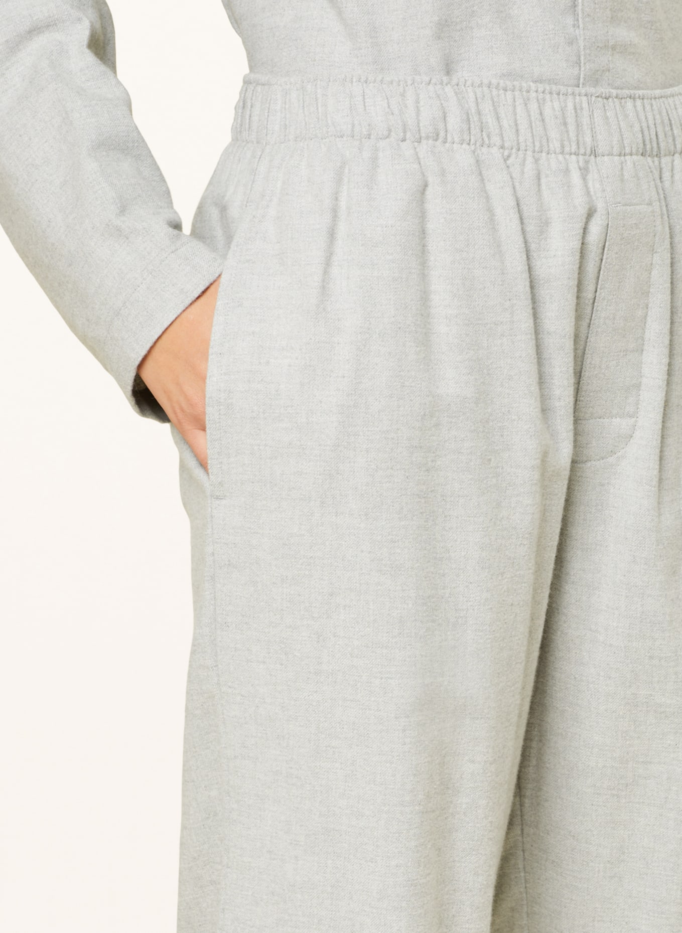 Calvin Klein Pajama pants PURE FLANELL in flannel, Color: GRAY (Image 5)