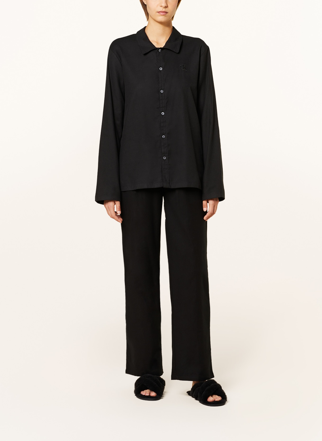 Calvin Klein Flannel pajamas, Color: BLACK (Image 2)
