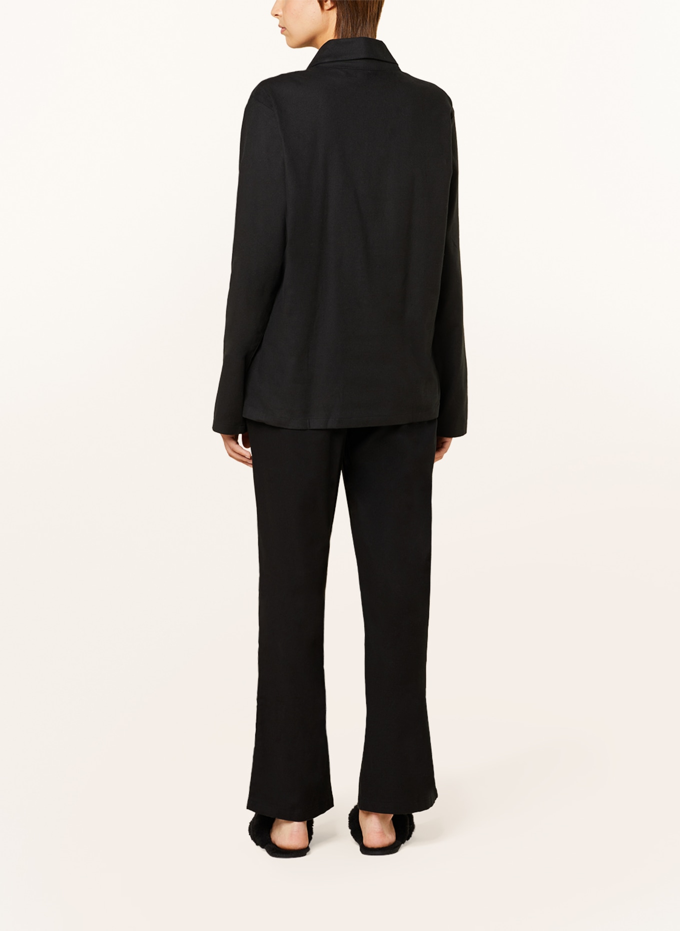 Calvin Klein Piżama z flaneli, Kolor: CZARNY (Obrazek 3)