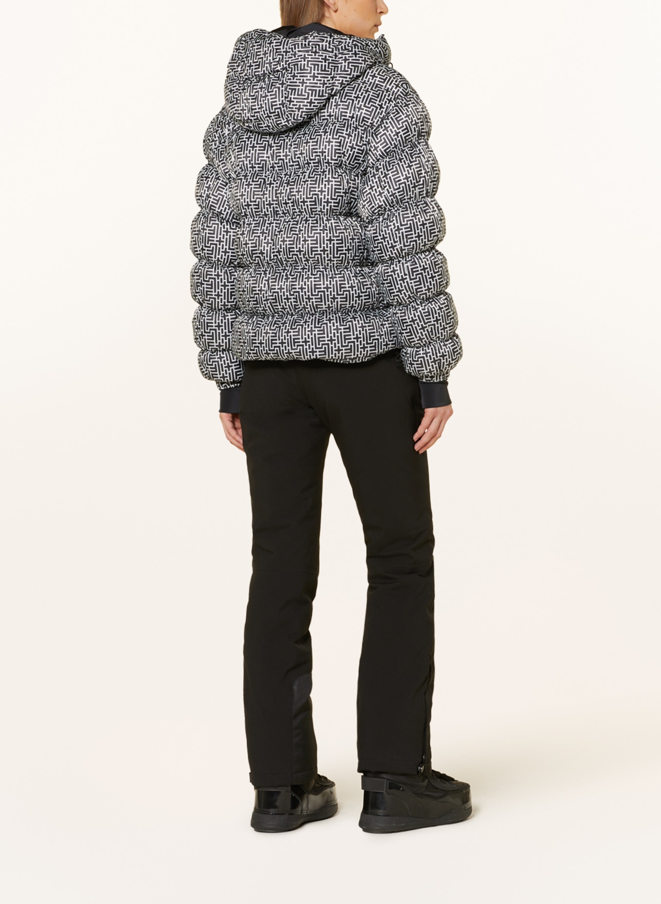 FIRE+ICE Quilted jacket ROSETTA, Color: BLACK/ WHITE (Image 3)