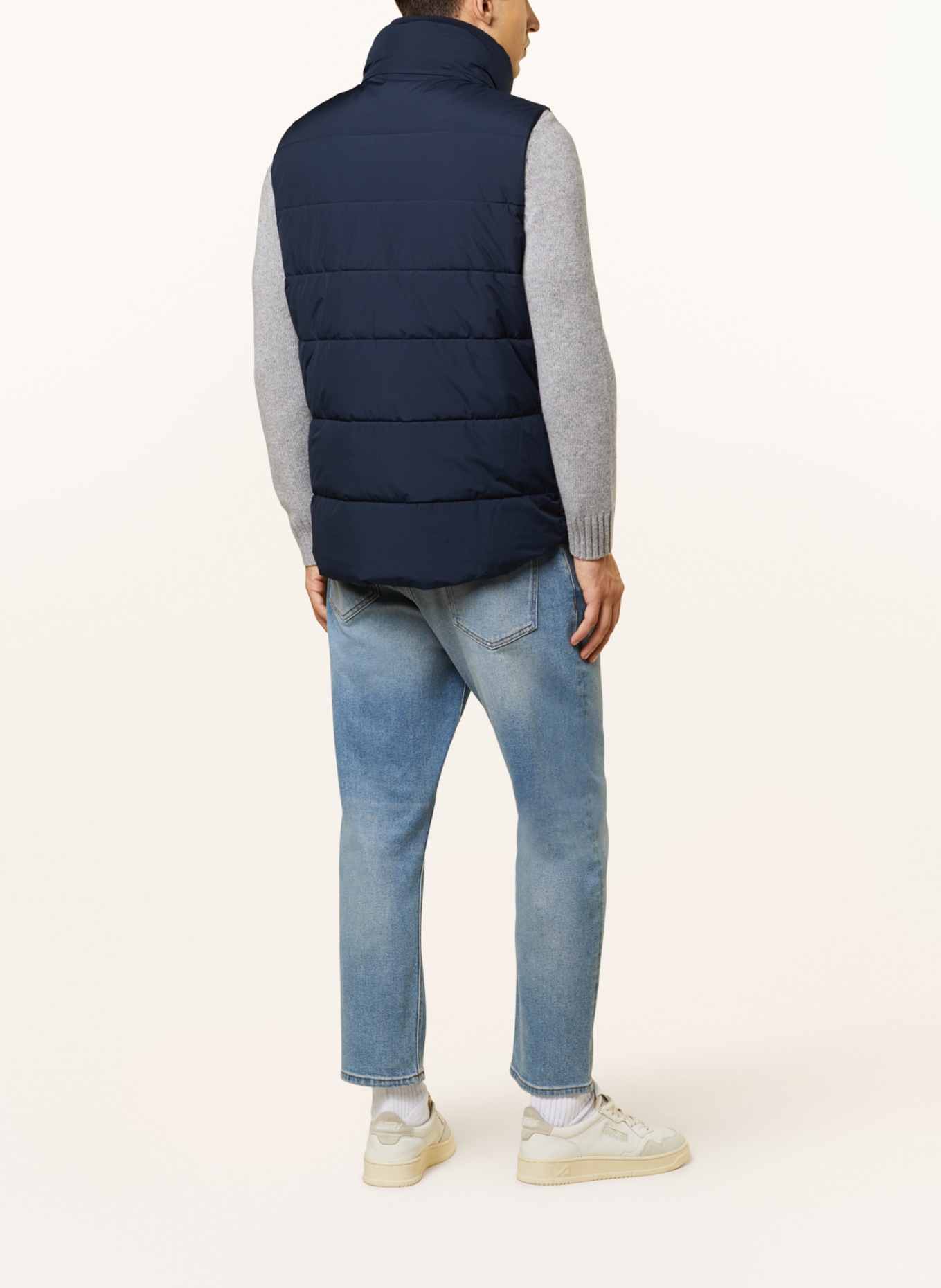 FYNCH-HATTON Quilted vest with SORONA®AURA insulation, Color: DARK BLUE (Image 3)