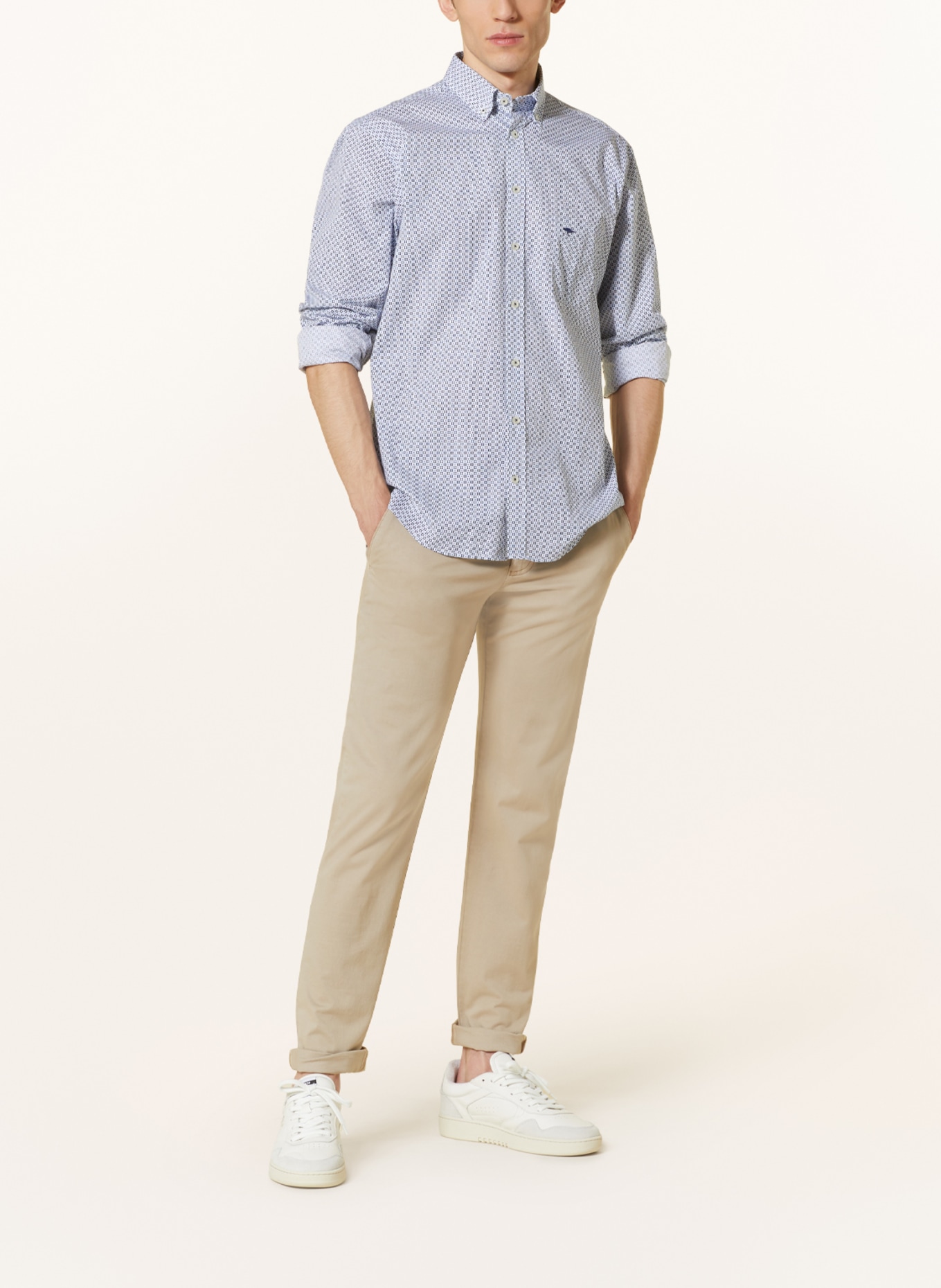 FYNCH-HATTON Shirt slim fit, Color: DARK BLUE/ LIGHT BLUE/ WHITE (Image 2)