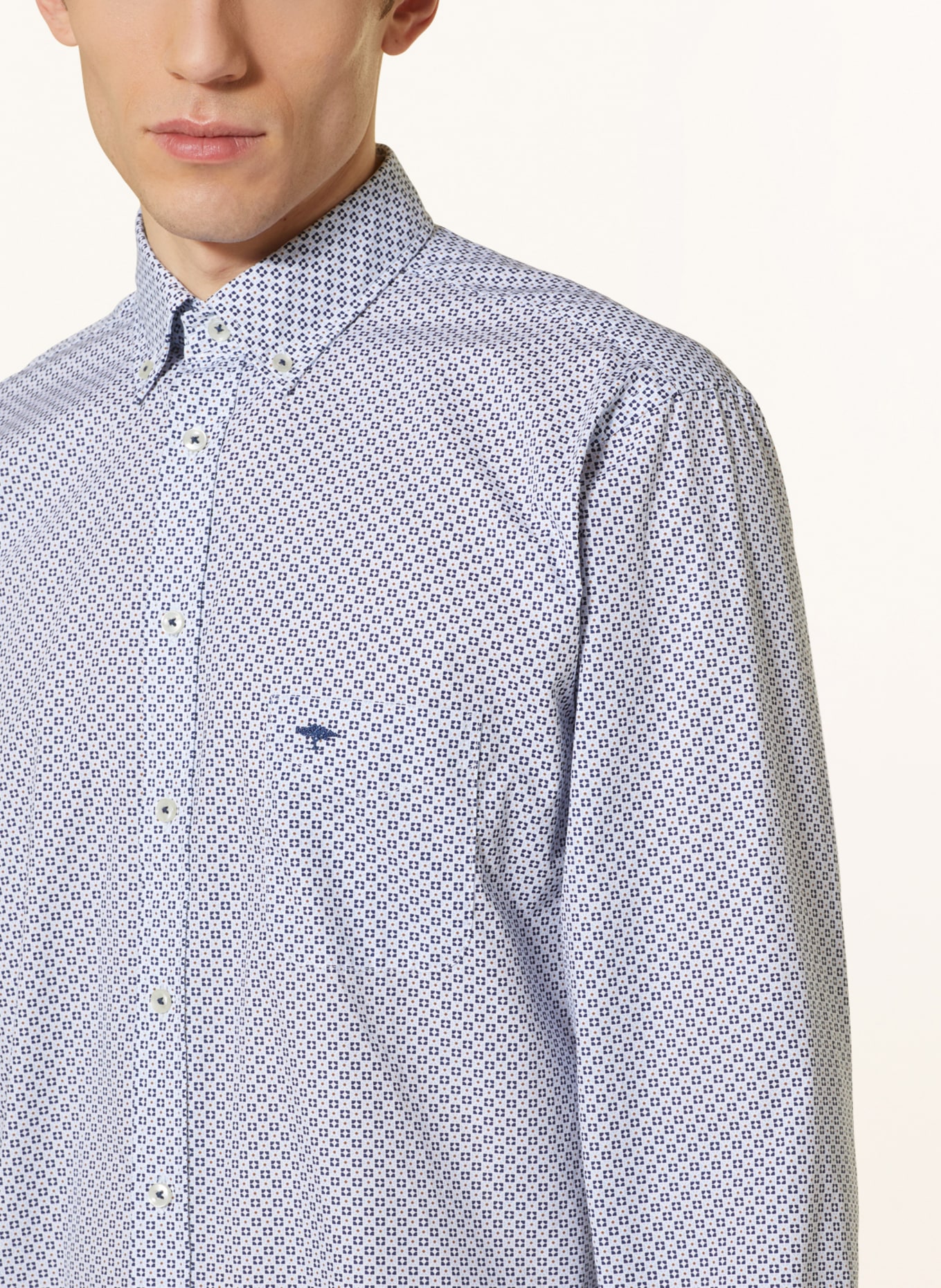 FYNCH-HATTON Shirt slim fit, Color: DARK BLUE/ LIGHT BLUE/ WHITE (Image 4)