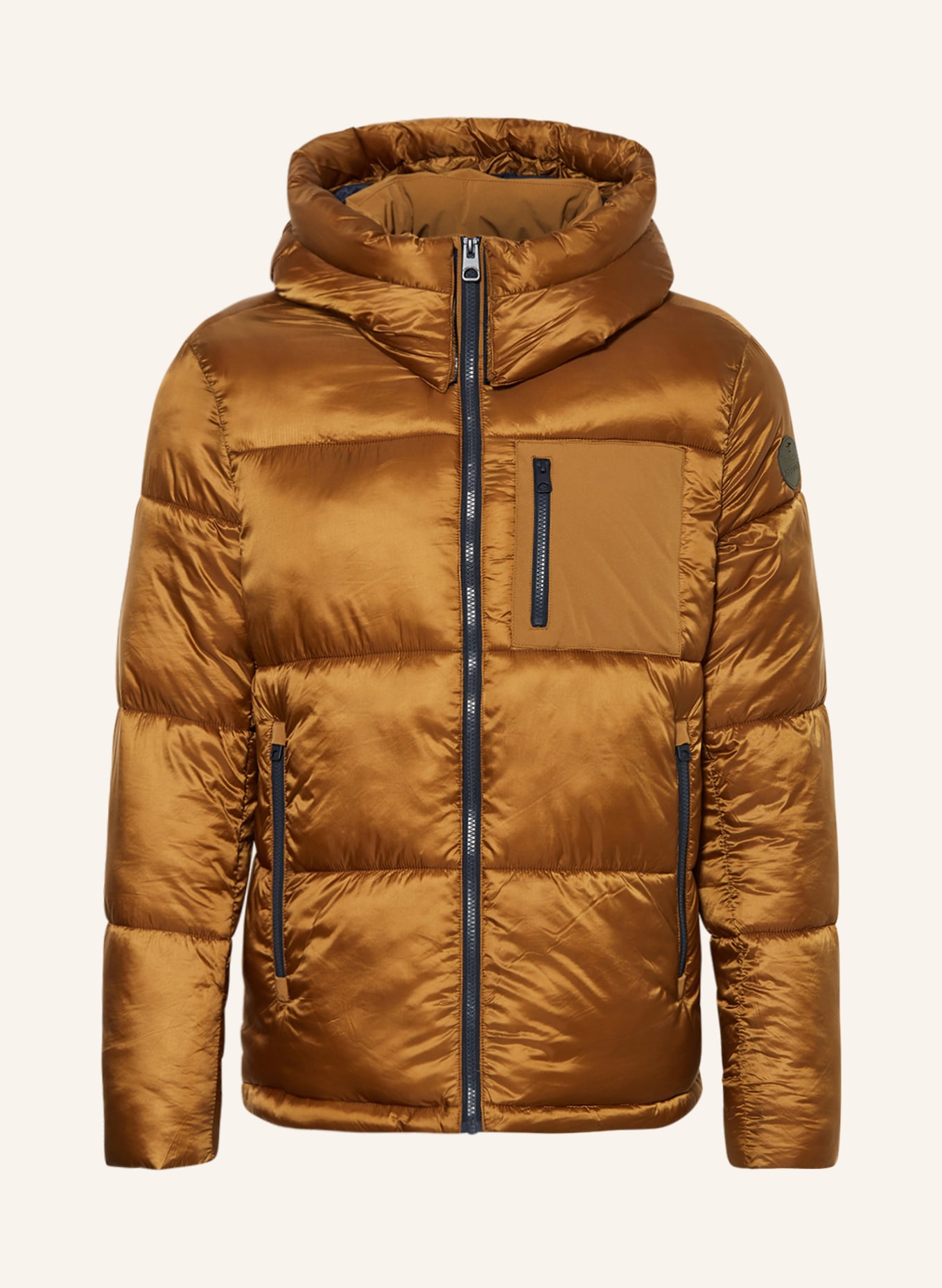 FYNCH-HATTON Quilted jacket with DUPONT™ SORONA® insulation, Color: LIGHT BROWN (Image 1)