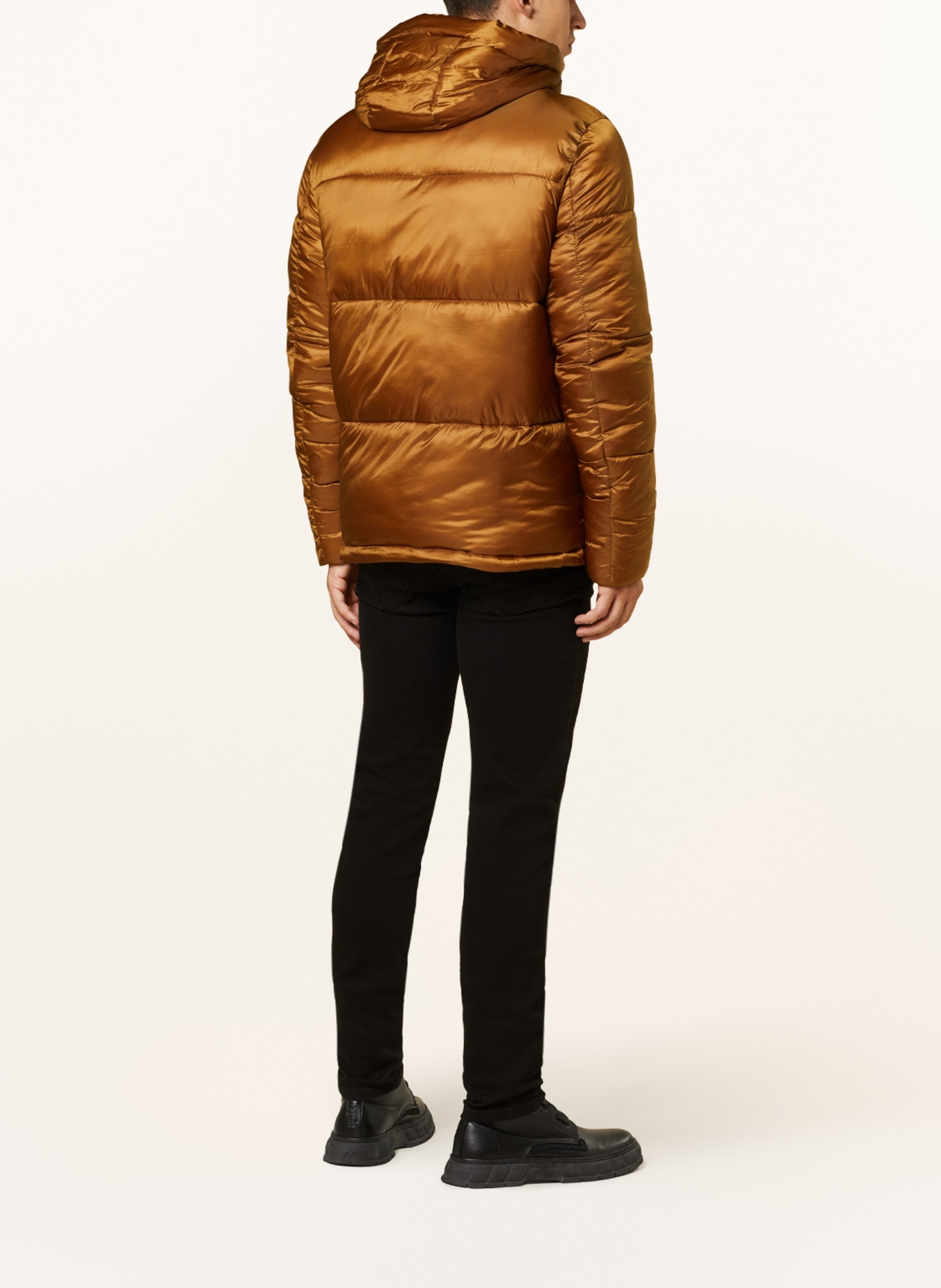 FYNCH-HATTON Quilted jacket with DUPONT™ SORONA® insulation, Color: LIGHT BROWN (Image 3)