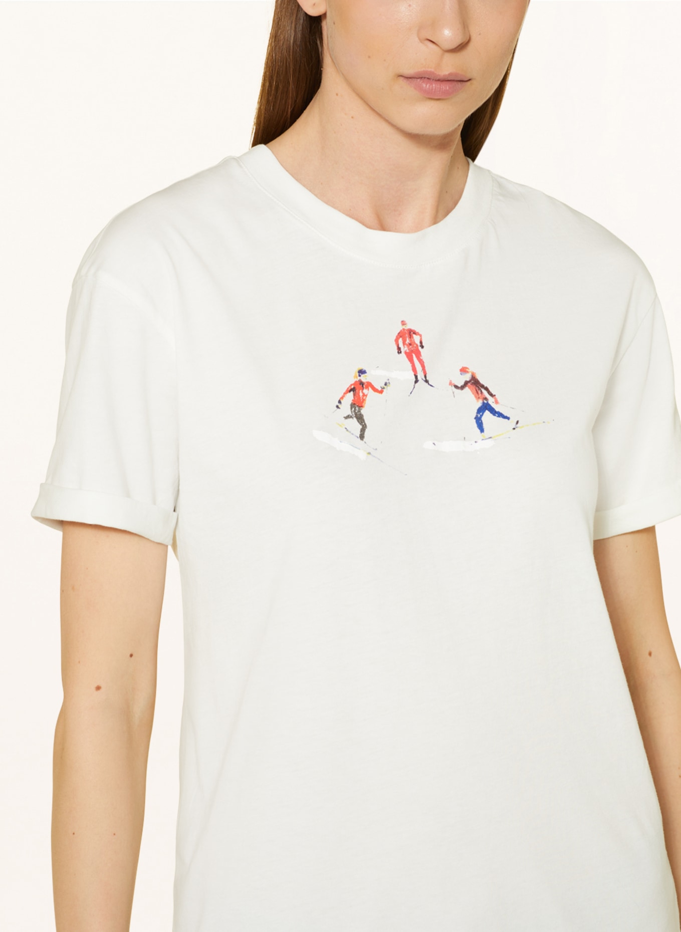 maloja T-Shirt SCHLARIGNA, Farbe: ECRU/ ROT/ BLAU (Bild 4)