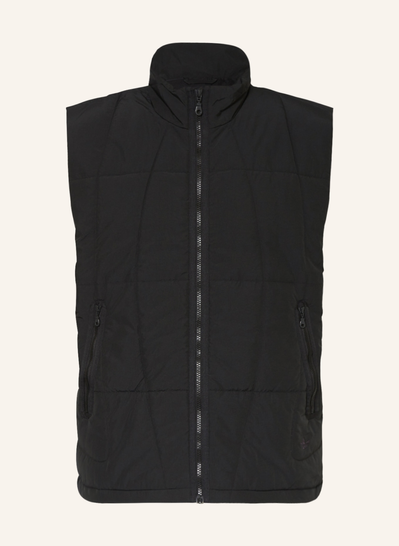 adidas Originals Quilted vest ADVENTURE, Color: BLACK (Image 1)