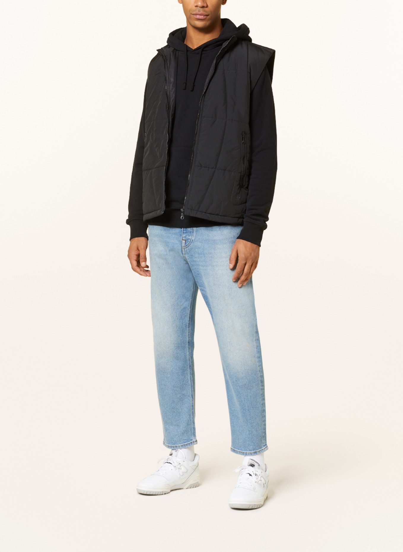 adidas Originals Quilted vest ADVENTURE, Color: BLACK (Image 2)