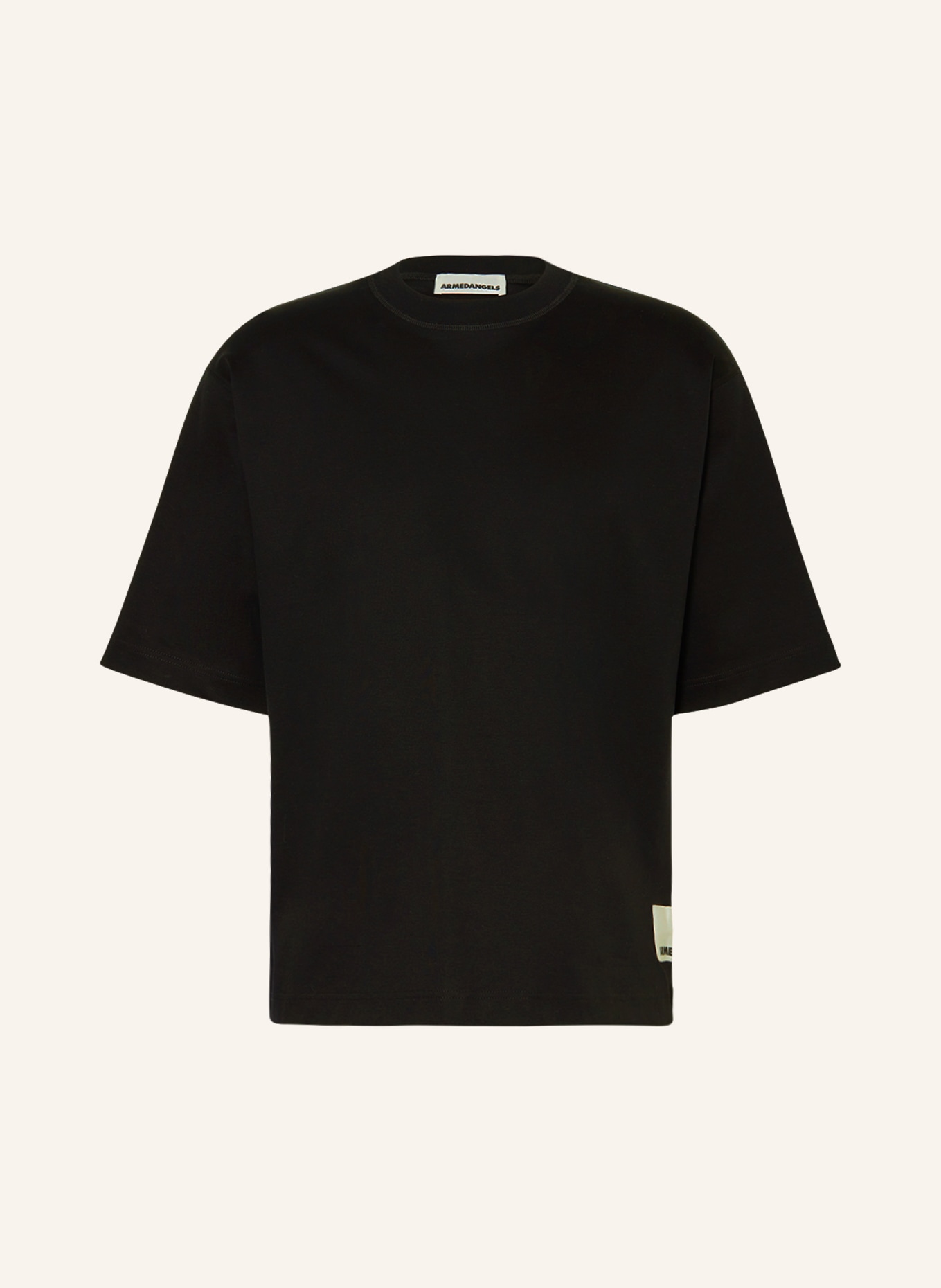 ARMEDANGELS T-Shirt VARAAS: SCHWARZ