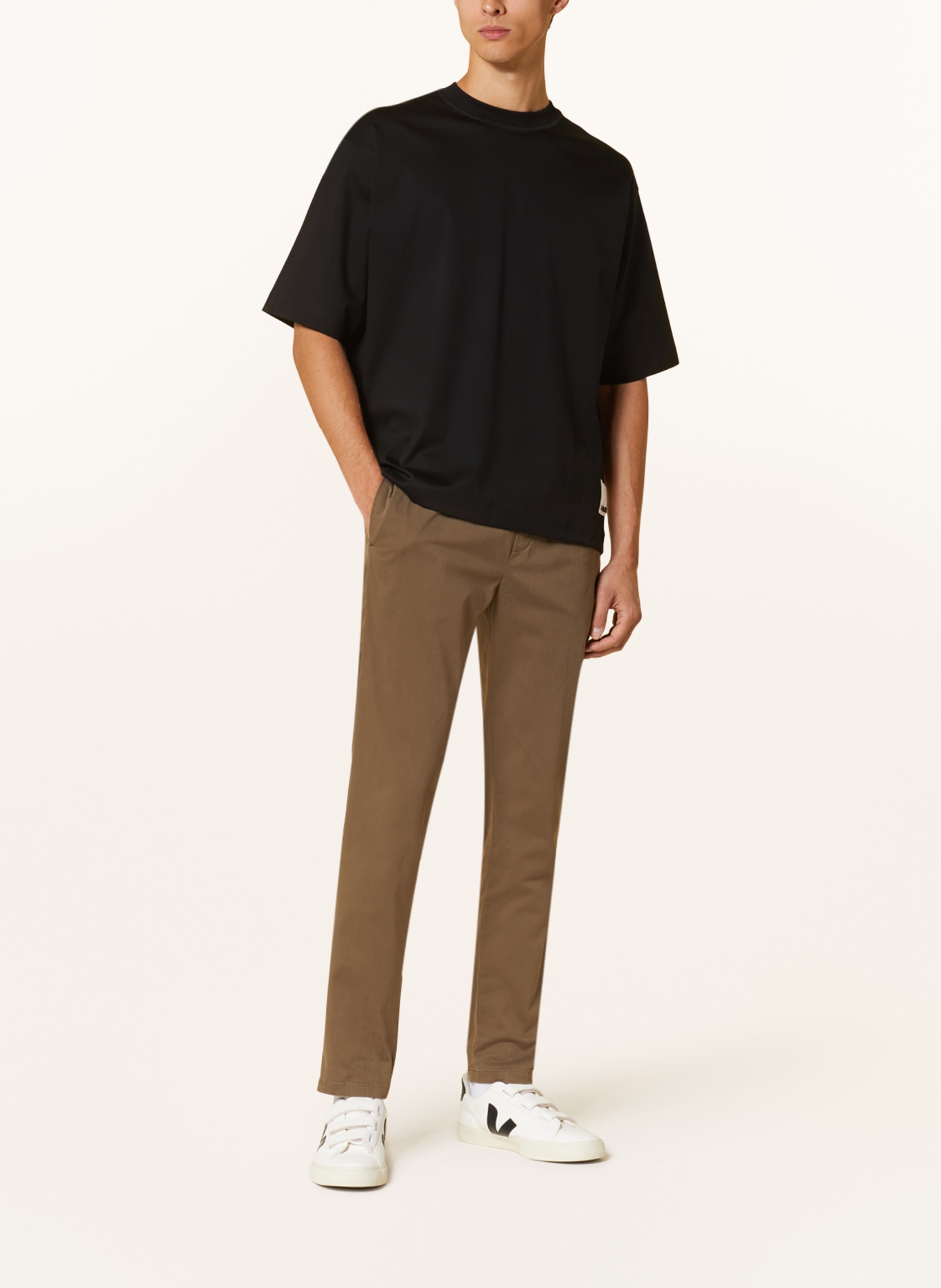 ARMEDANGELS T-Shirt VARAAS: SCHWARZ