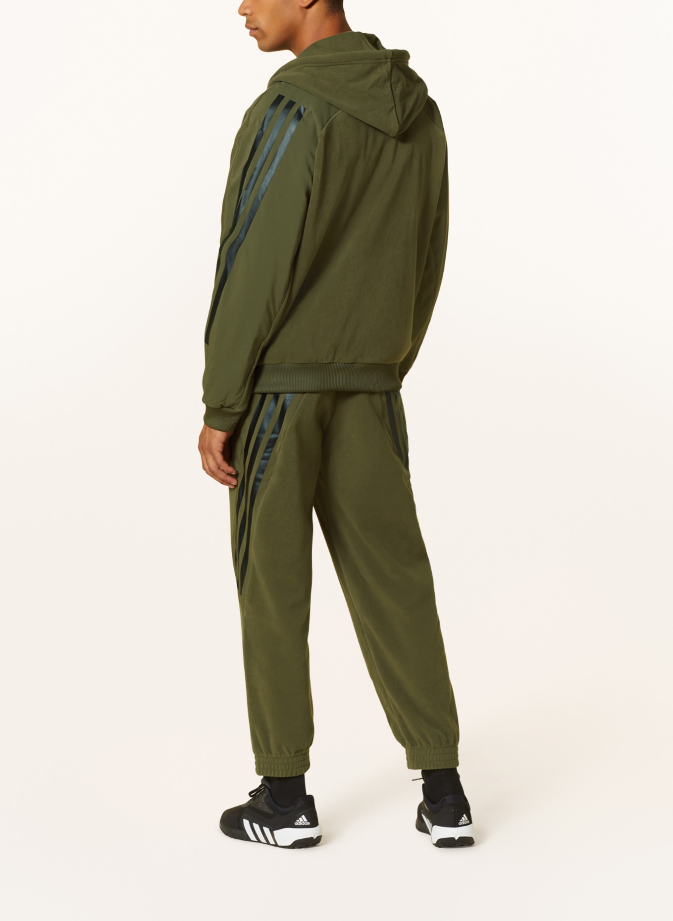adidas Training pants in fleece, Color: OLIVE (Image 3)