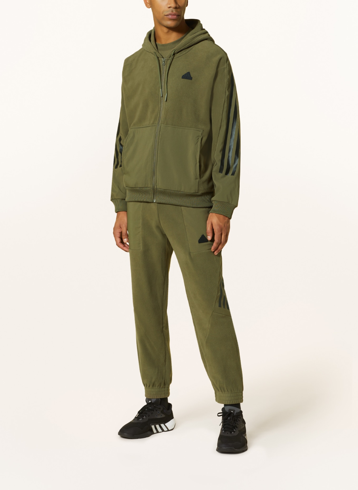 adidas Fleece jacket FUTURE ICONS, Color: OLIVE (Image 2)