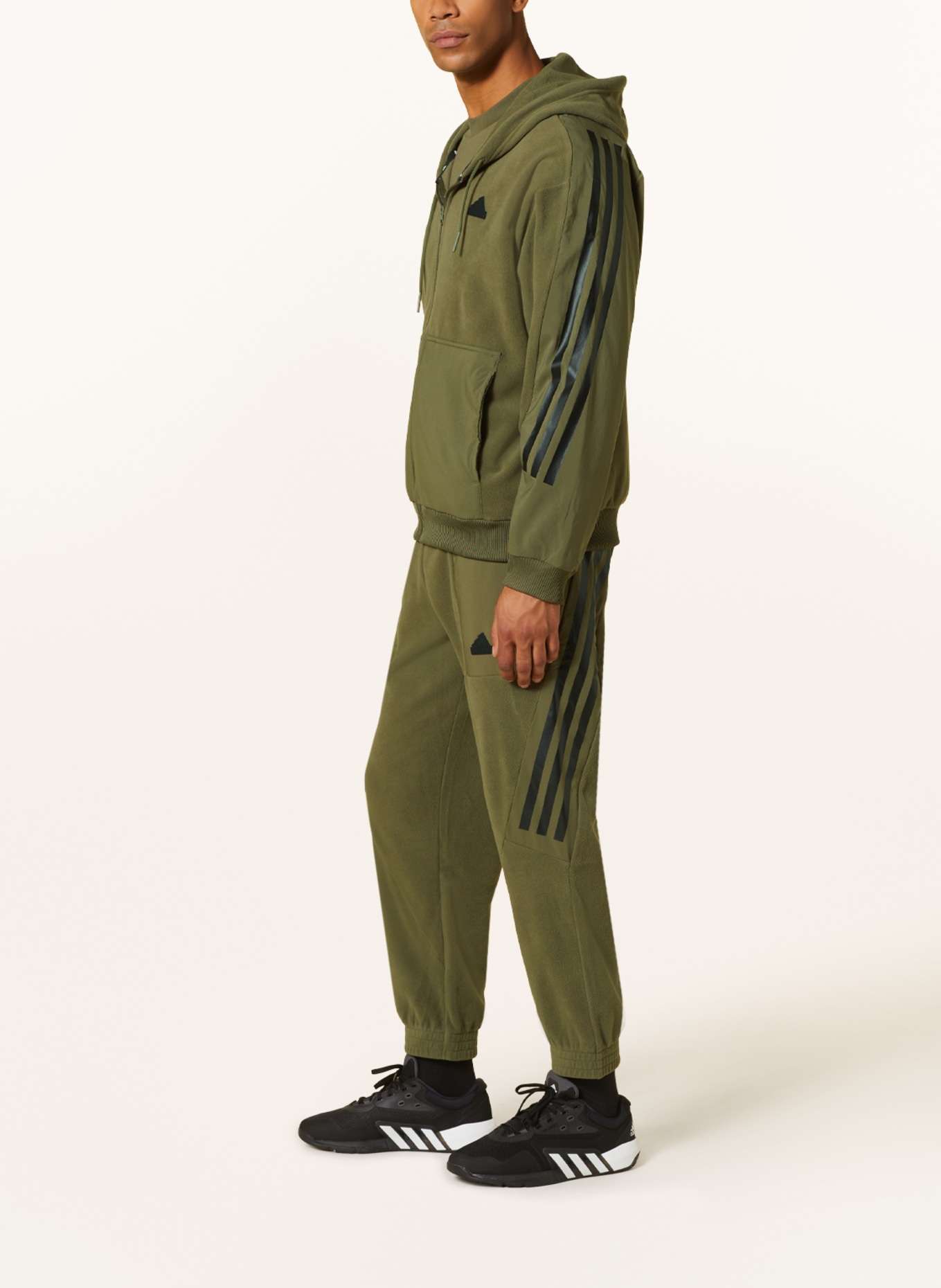 adidas Fleece jacket FUTURE ICONS, Color: OLIVE (Image 4)