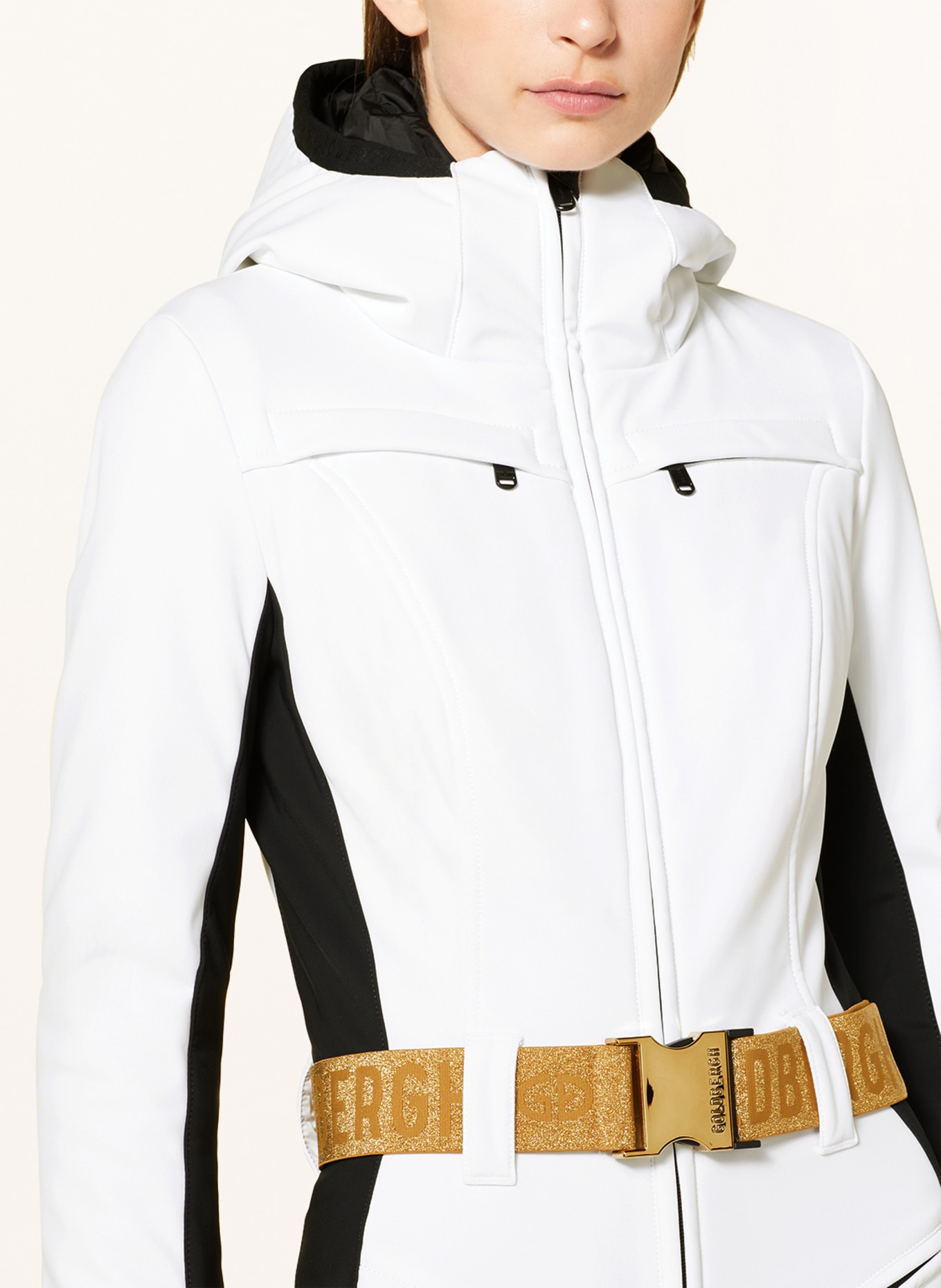 GOLDBERGH Ski overalls PARRY, Color: WHITE/ BLACK/ GOLD (Image 6)