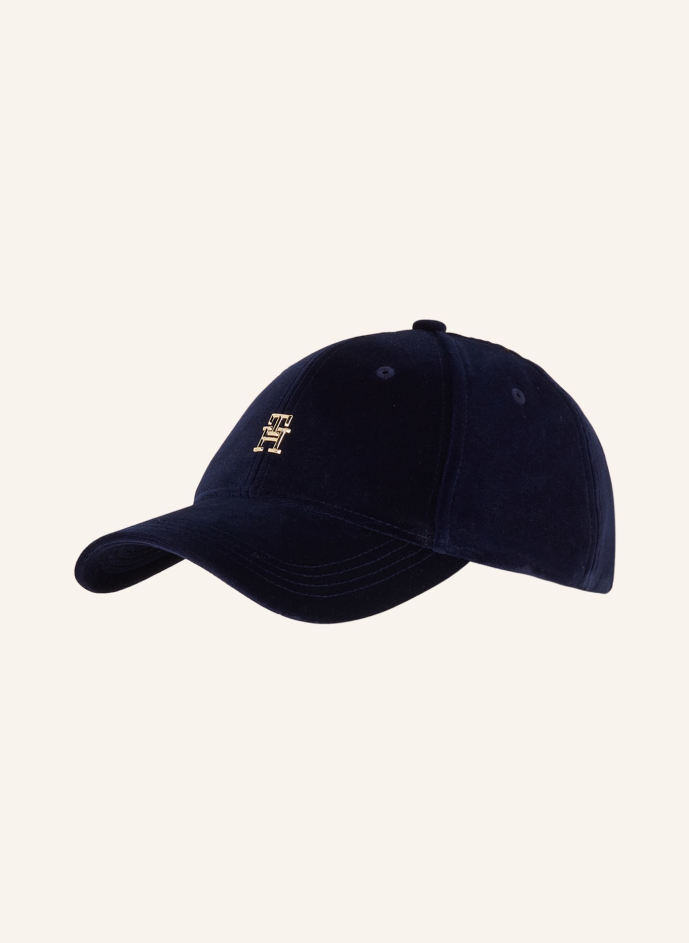 TOMMY HILFIGER Velvet cap, Color: DARK BLUE (Image 1)
