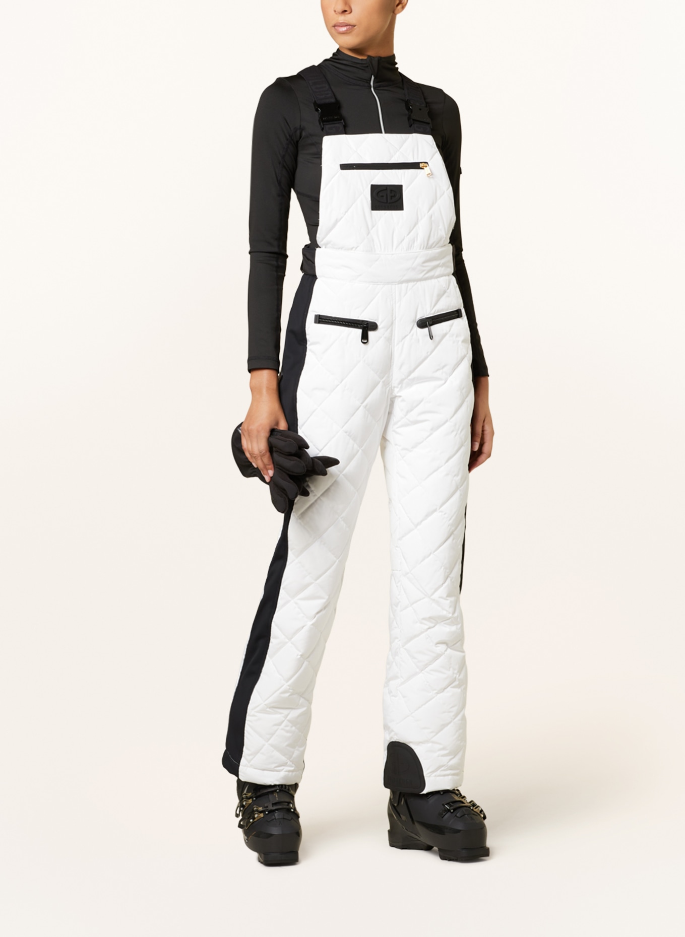 GOLDBERGH Ski pants AGNES, Color: WHITE/ BLACK (Image 2)