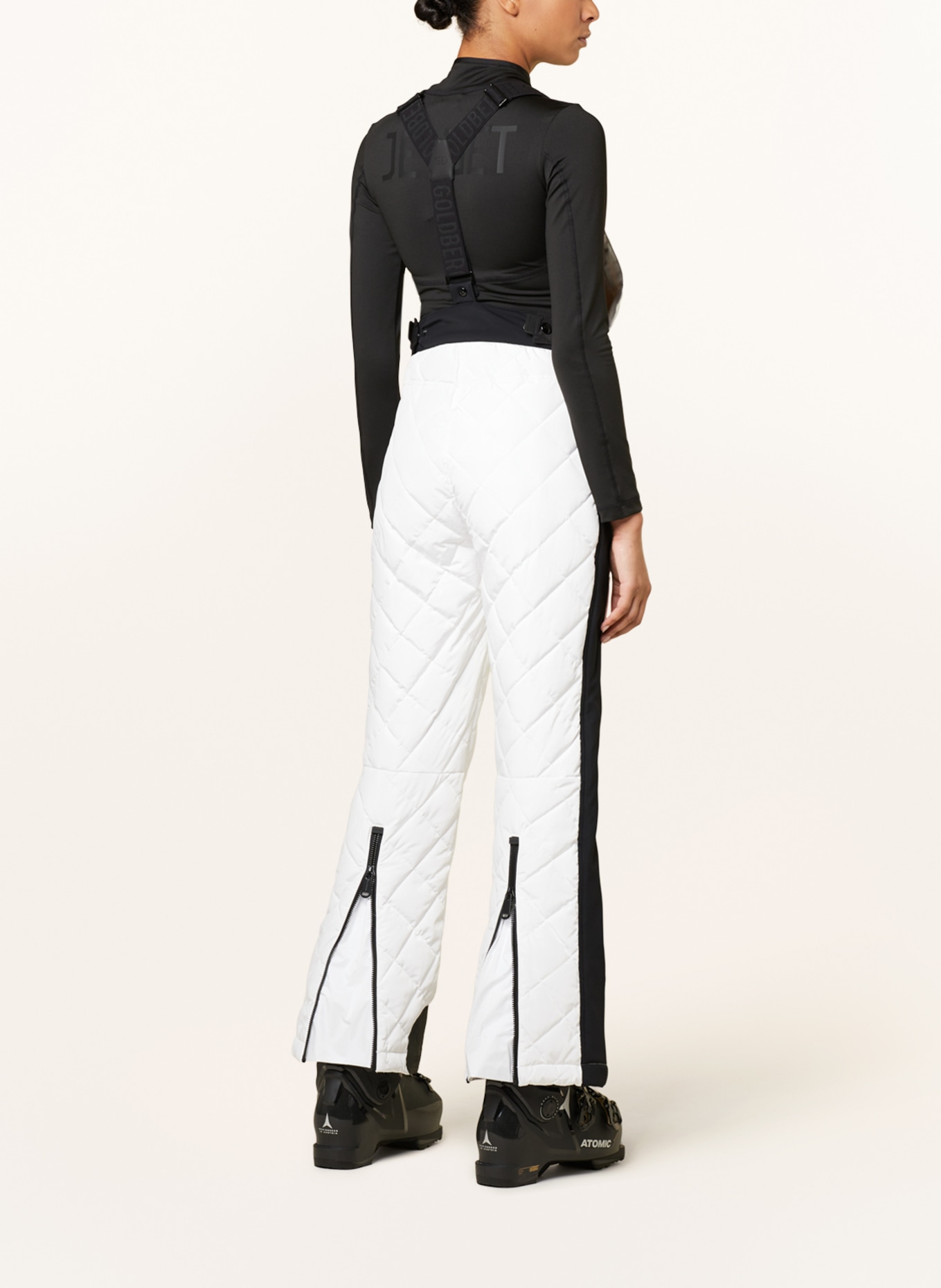 GOLDBERGH Ski pants AGNES, Color: WHITE/ BLACK (Image 3)