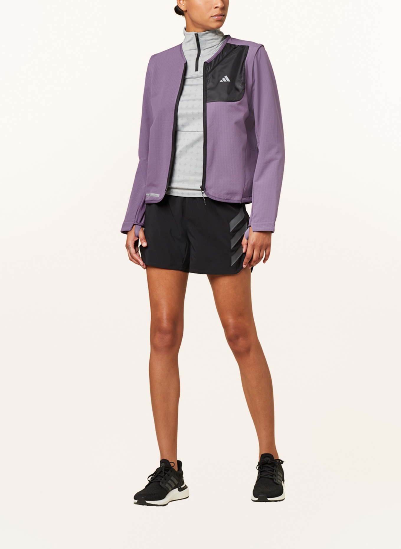 adidas Running jacket ULTIMATE RUNNING CONQUER THE ELEMENTS COLD.RDY, Color: LIGHT PURPLE (Image 2)