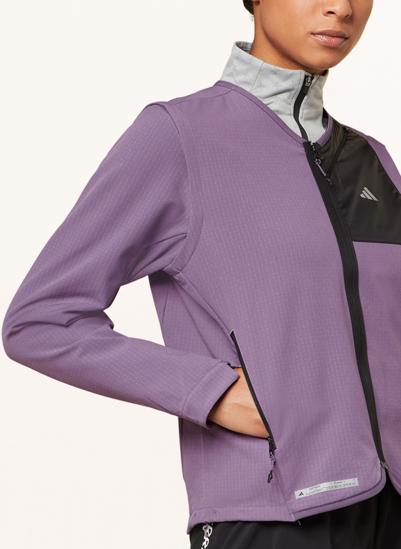 adidas Running jacket ULTIMATE RUNNING CONQUER THE ELEMENTS COLD.RDY, Color: LIGHT PURPLE (Image 4)