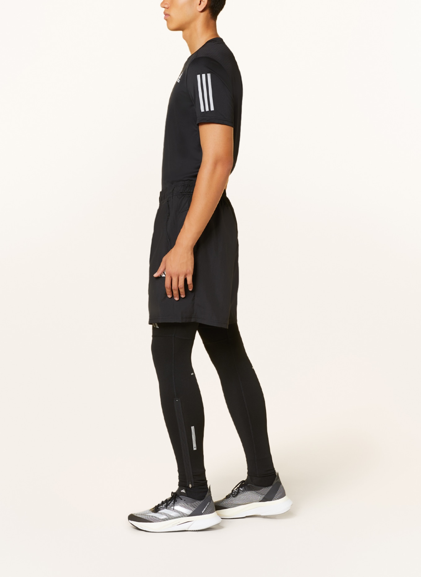 adidas Running pants ULTIMATE RUNNING CONQUER THE ELEMENTS AEROREADY WARMING, Color: BLACK (Image 4)