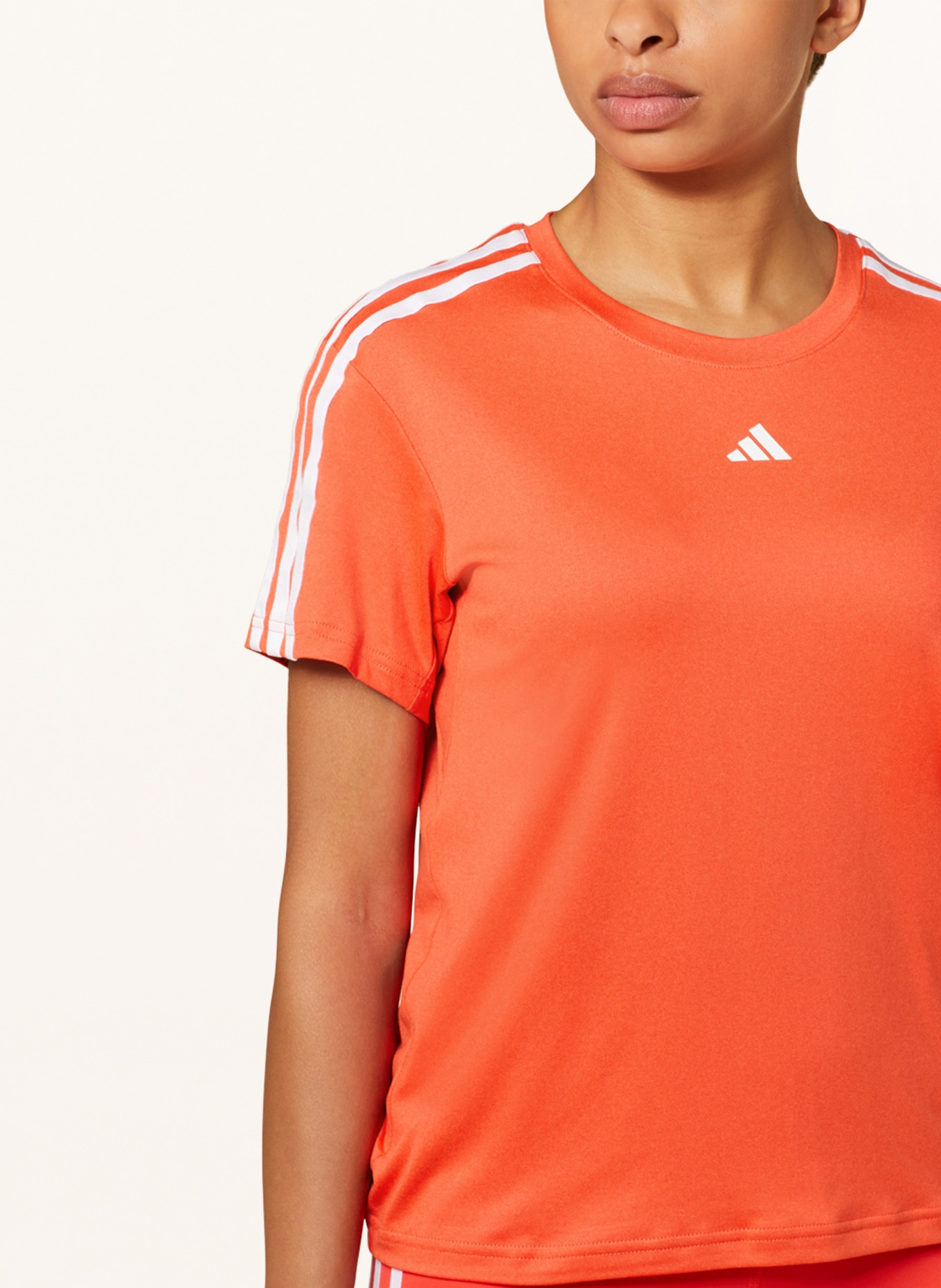adidas T-Shirt TRAIN ESSENTIALS, Farbe: ORANGE/ WEISS (Bild 4)