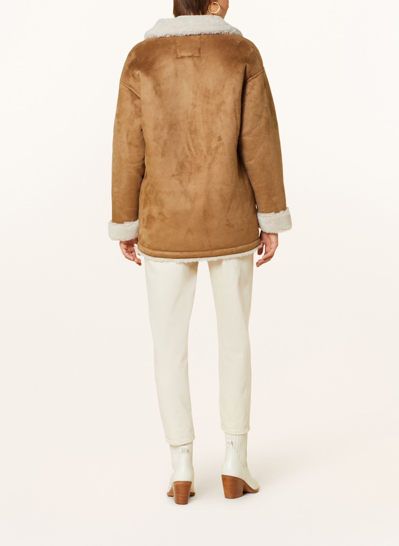 Pepe Jeans Faux fur jacket, Color: CAMEL/ ECRU (Image 3)