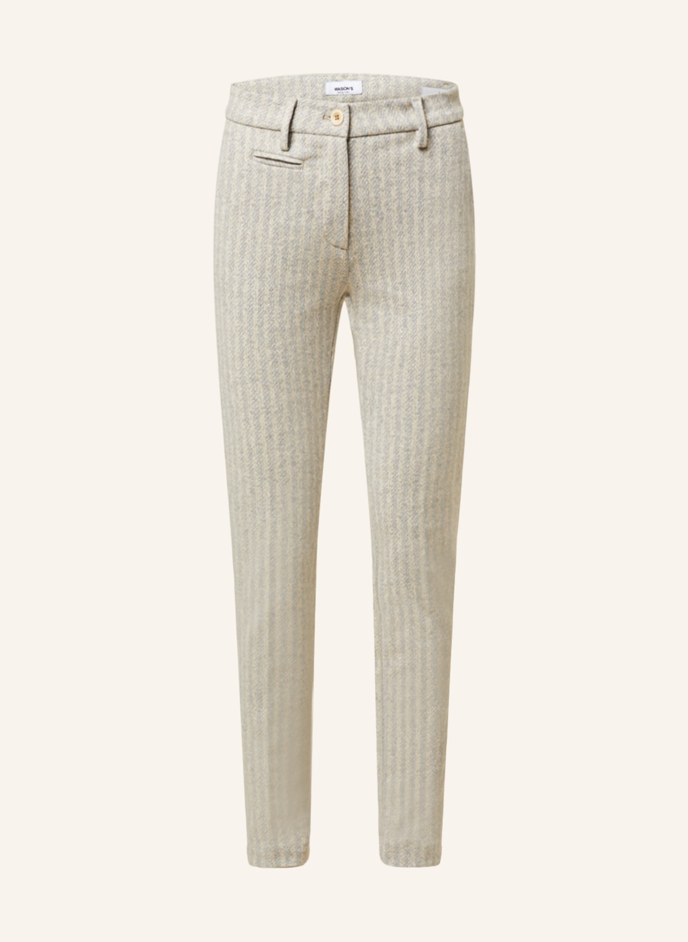 MASON'S Jersey pants, Color: LIGHT GRAY/ GRAY (Image 1)
