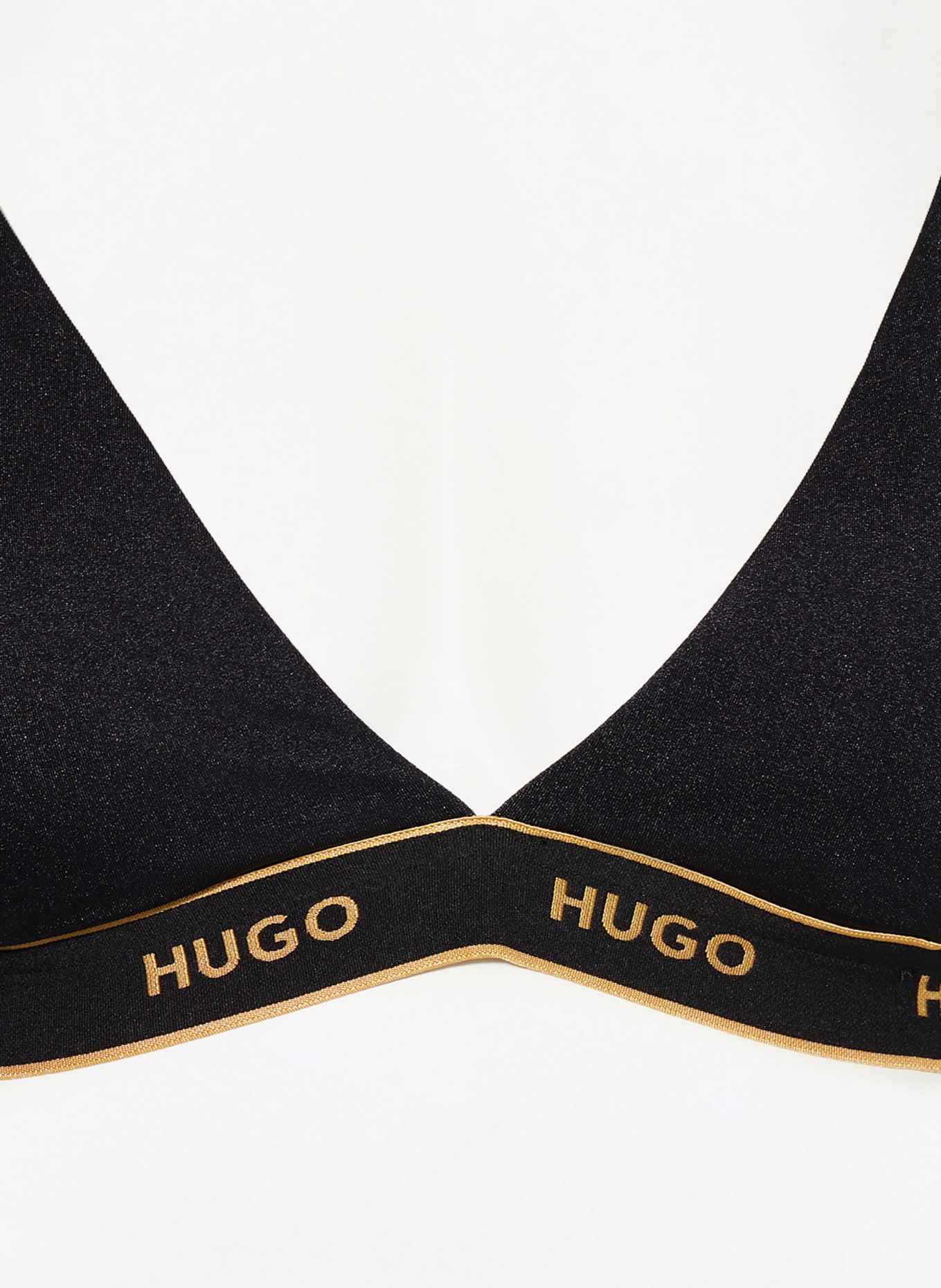 HUGO Triangel-Bikini-Top SPARKLING, Farbe: SCHWARZ (Bild 4)