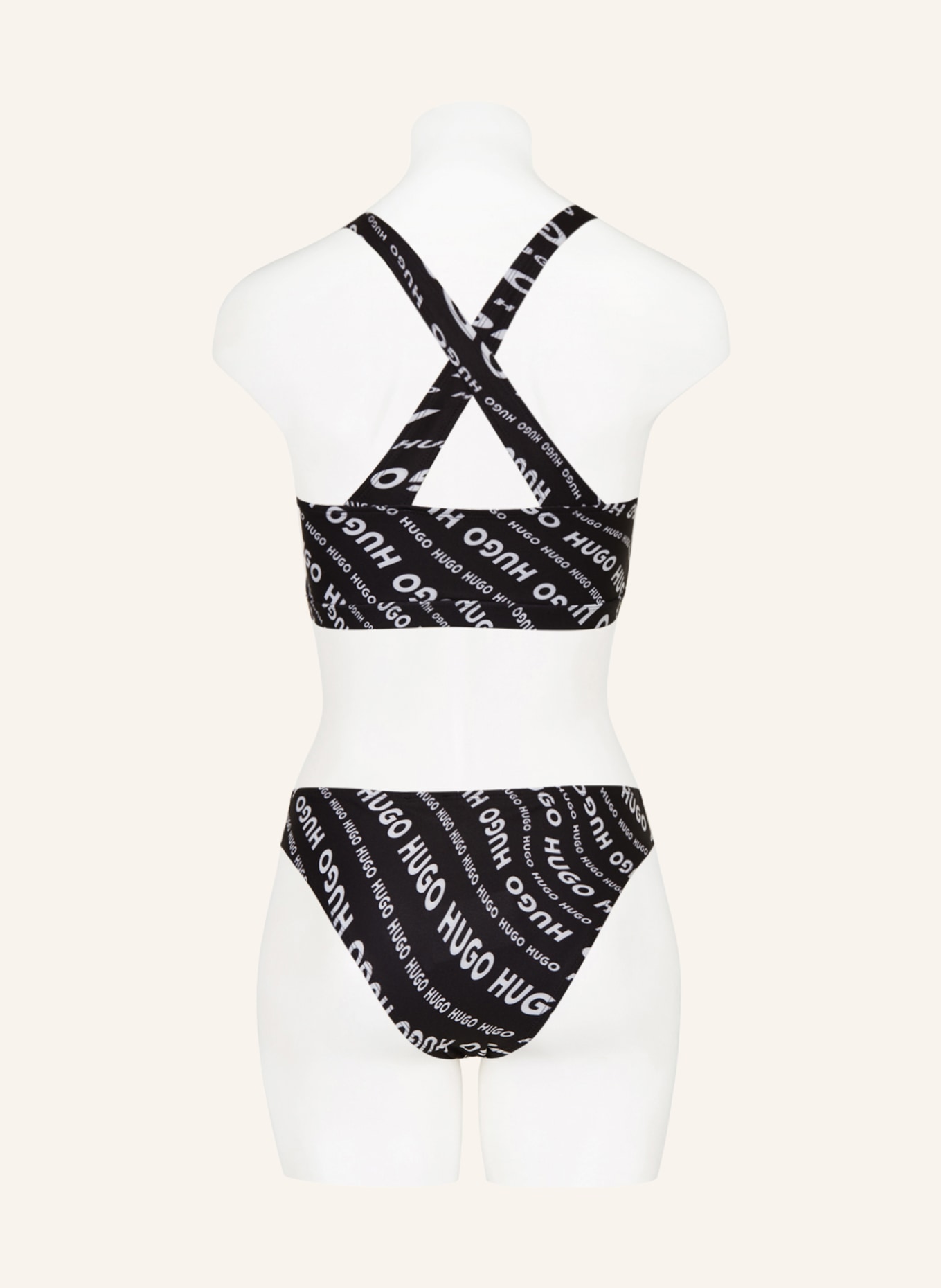 HUGO Basic bikini bottoms SWIRLY, Color: BLACK/ WHITE (Image 3)