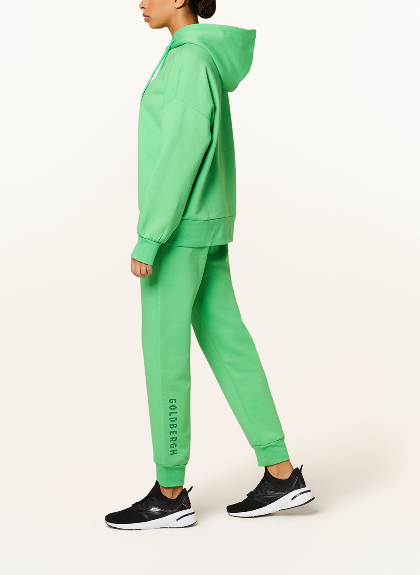 GOLDBERGH Hoodie with decorative gems, Color: GREEN (Image 4)