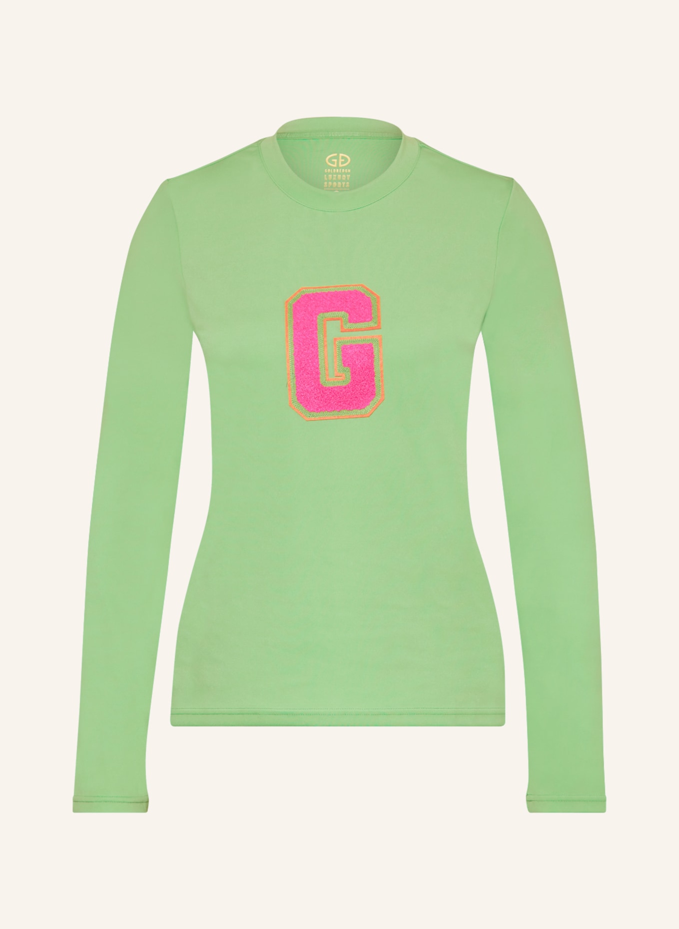 GOLDBERGH Long sleeve shirt SUPER G, Color: NEON GREEN (Image 1)