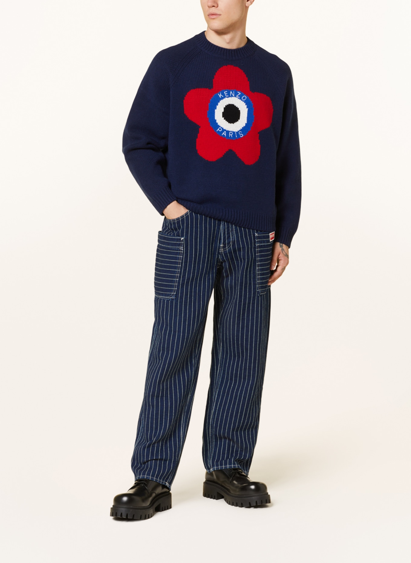 KENZO Sweater, Color: DARK BLUE/ RED (Image 2)