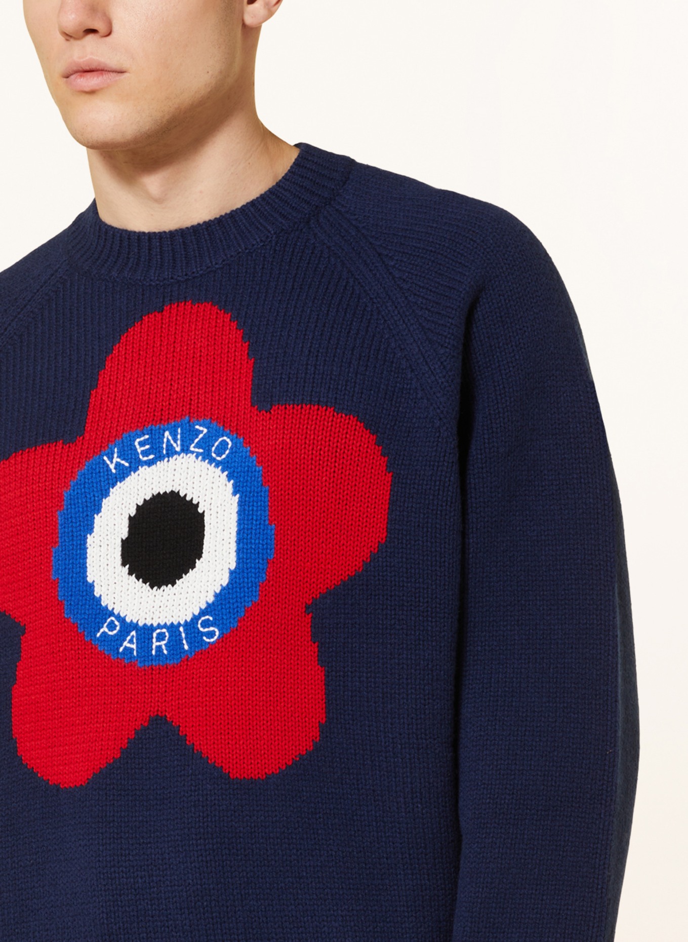KENZO Sweater, Color: DARK BLUE/ RED (Image 4)
