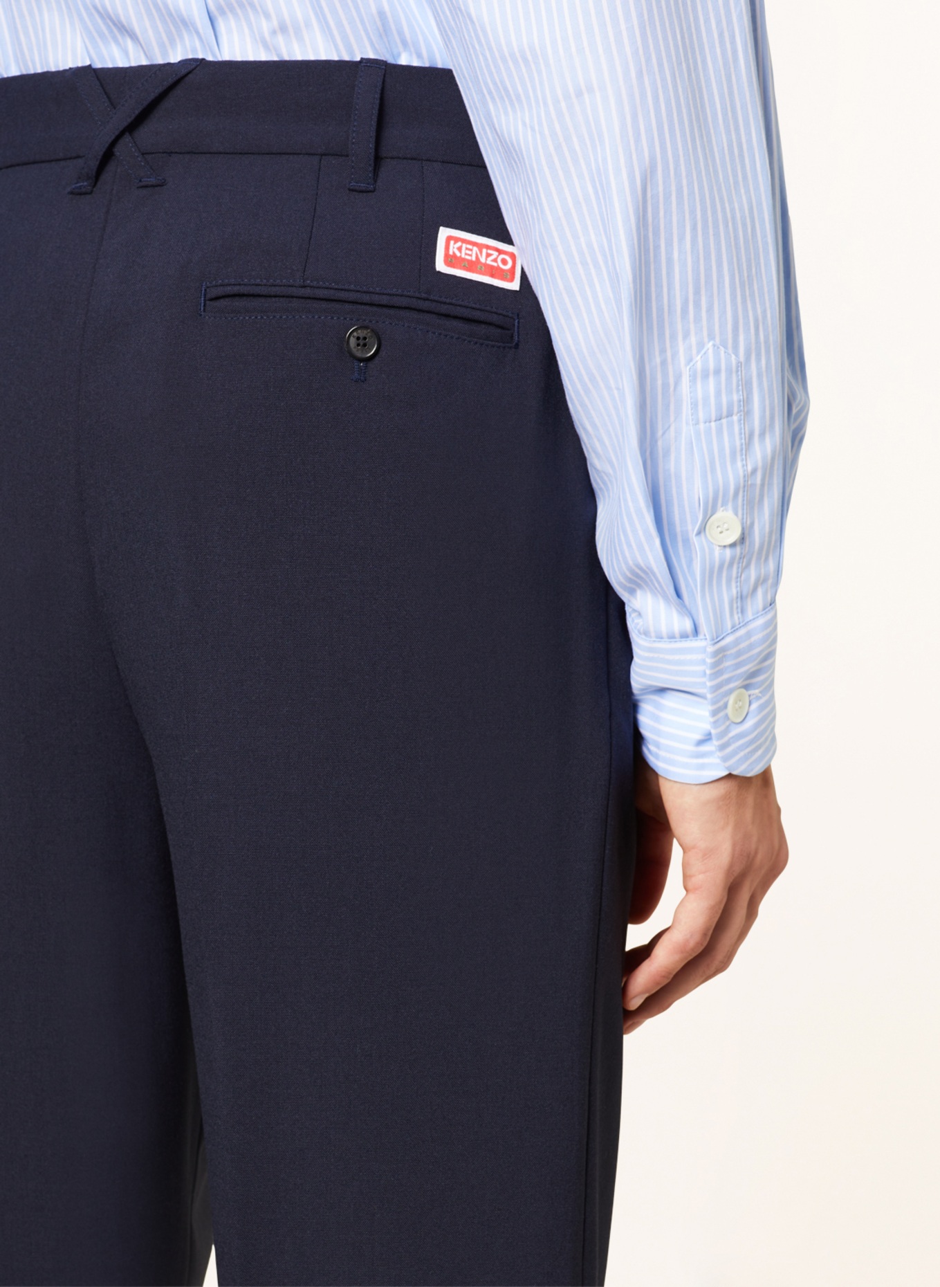 KENZO Trousers regular fit, Color: DARK BLUE (Image 6)