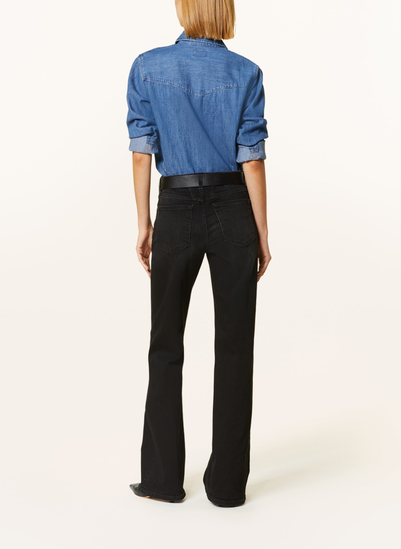 CLOSED Bootcut jeans GILLAN, Color: DGY DARK GREY (Image 3)