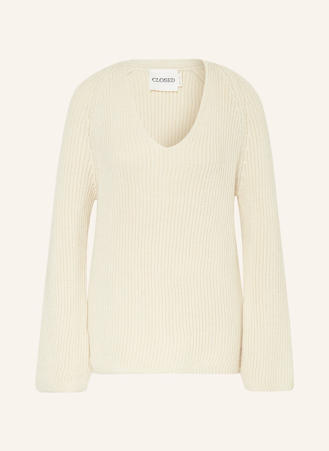 CLOSED Sweter z dodatkiem alpaki, Kolor: ECRU (Obrazek 1)