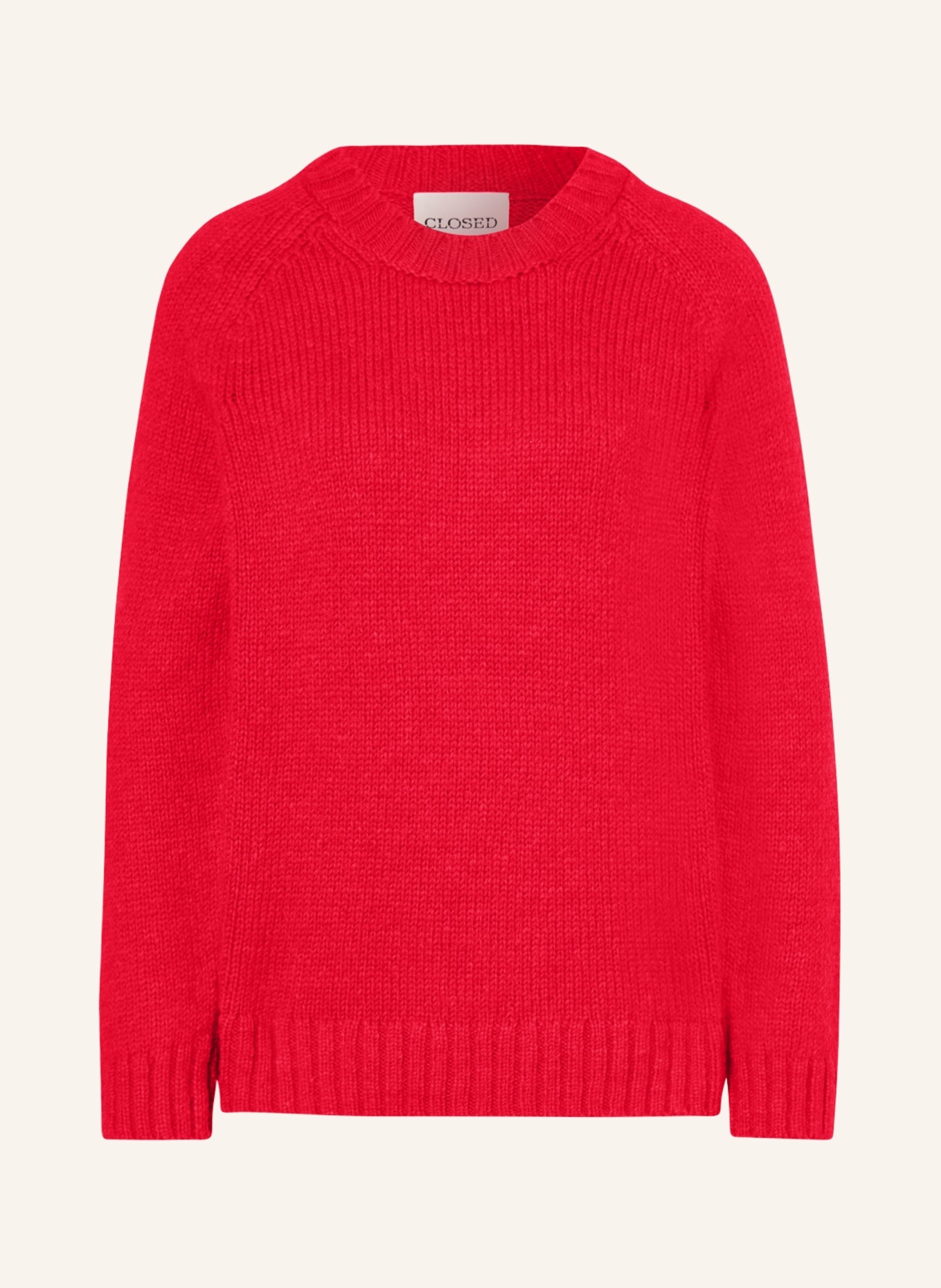 CLOSED Sweter z dodatkiem alpaki, Kolor: CZERWONY (Obrazek 1)