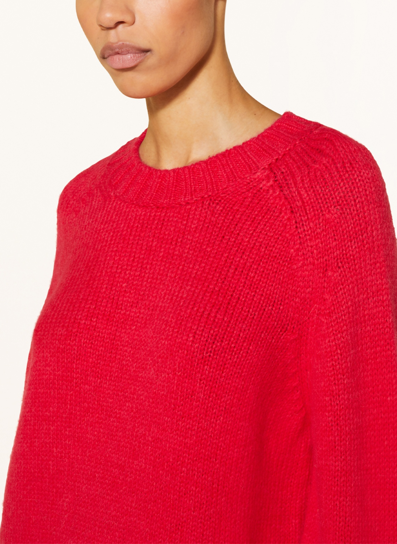 CLOSED Sweter z dodatkiem alpaki, Kolor: CZERWONY (Obrazek 4)