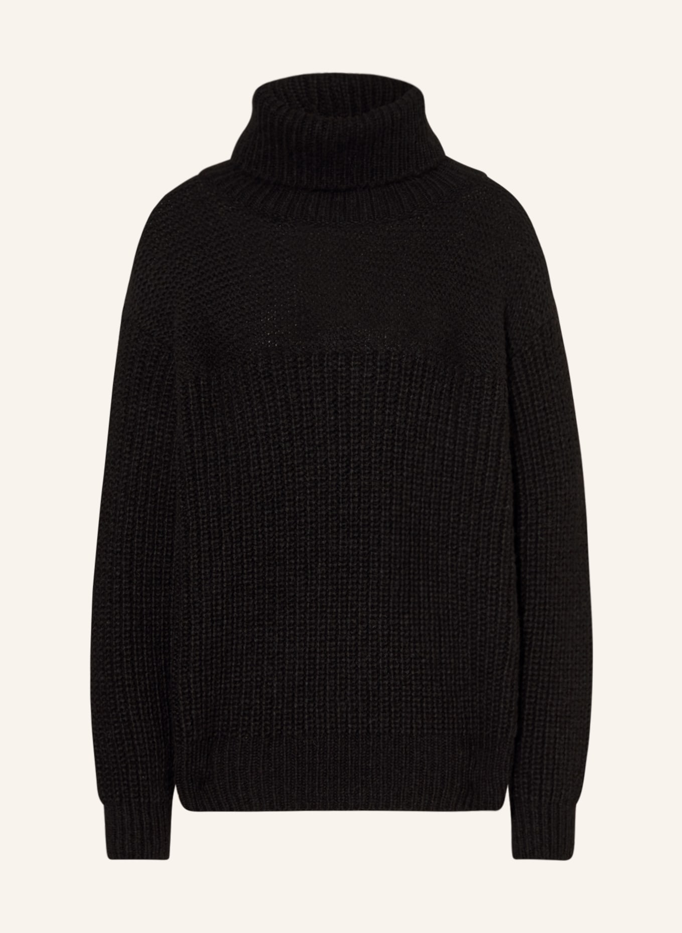 CLOSED Turtleneck sweater with alpaca, Color: BLACK (Image 1)