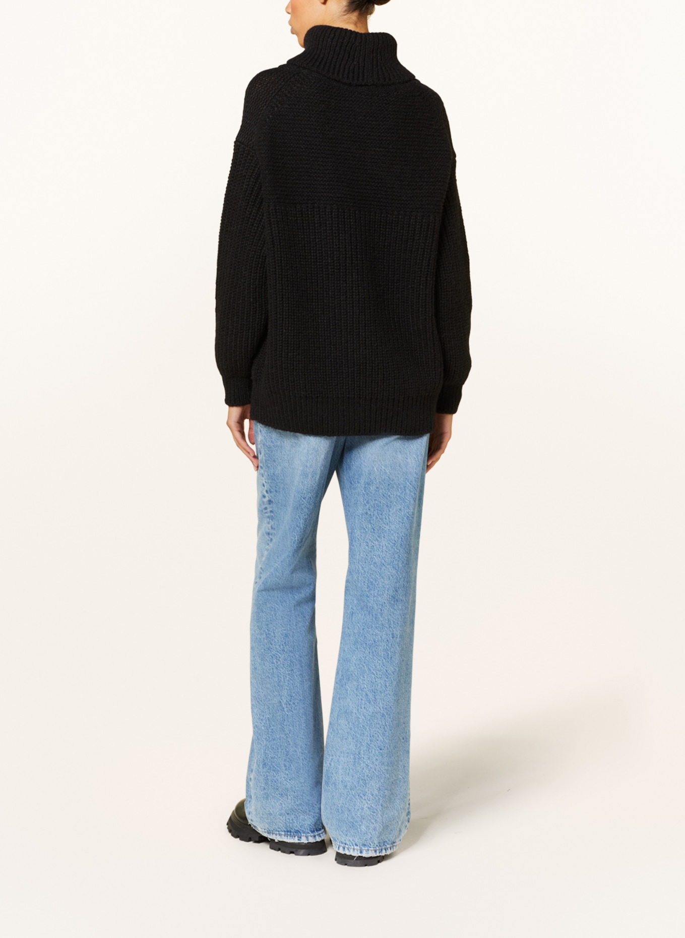 CLOSED Turtleneck sweater with alpaca, Color: BLACK (Image 3)